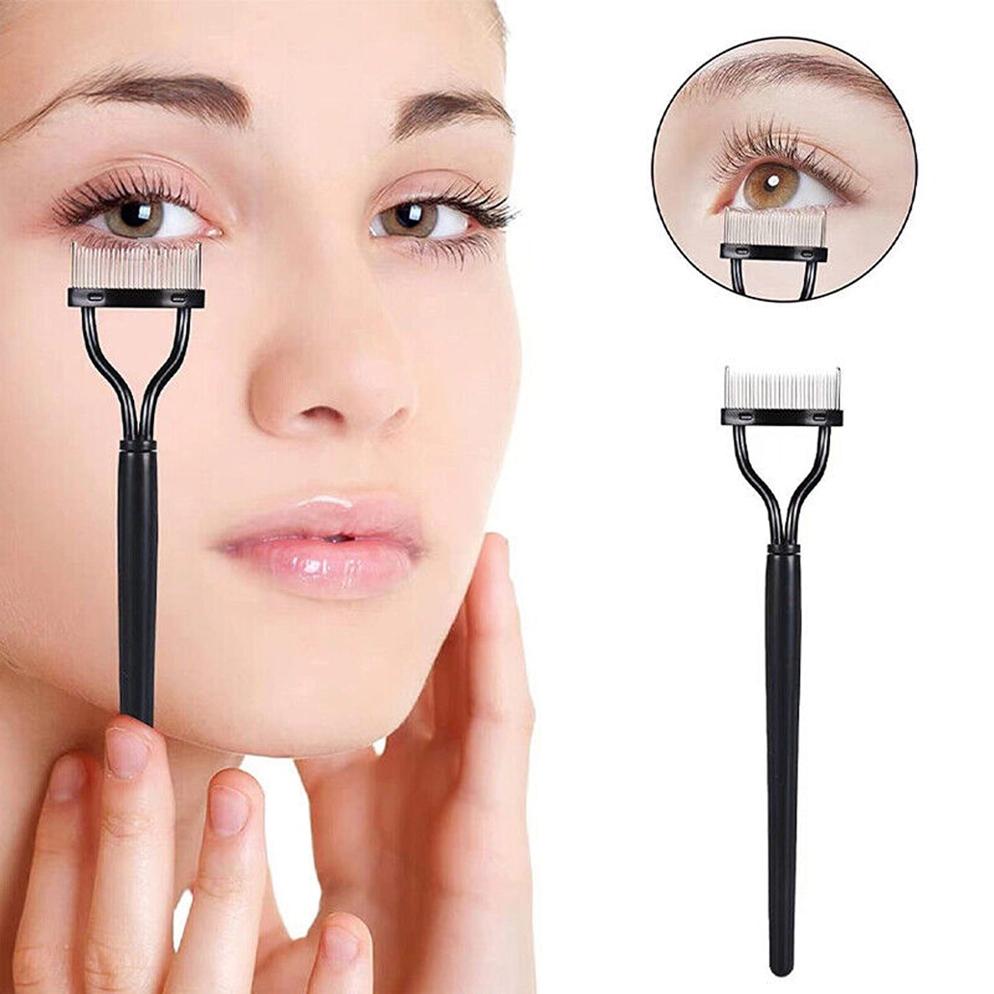 2pcs Metal Eyelash Comb and Mascara Separator Beauty Tool