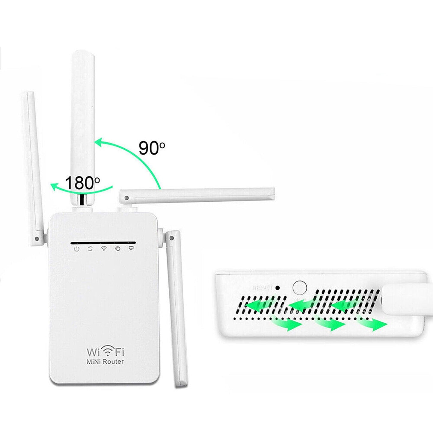 Long-Range WiFi Booster with Antenna Wireless Router Repeater