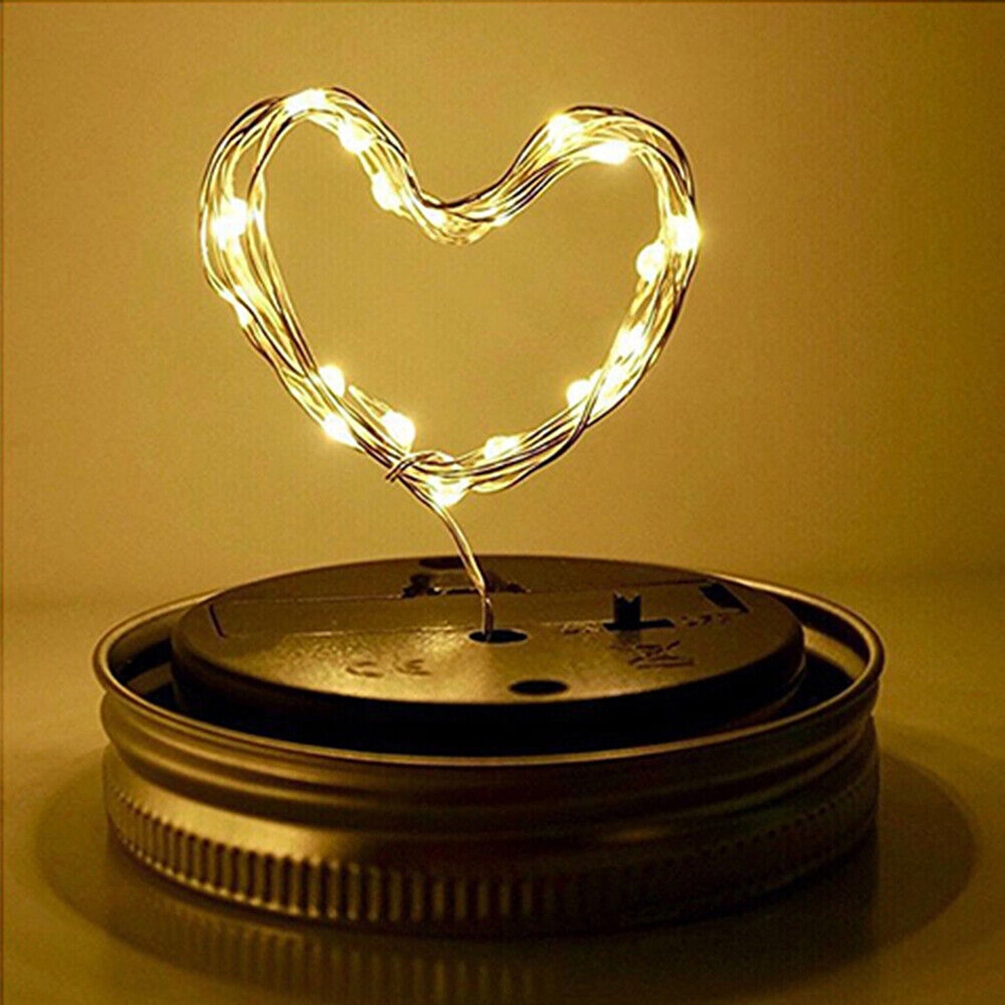 Outdoor Solar Powered Mason Jar Fairy Lights Garden Wedding Decor Lamp