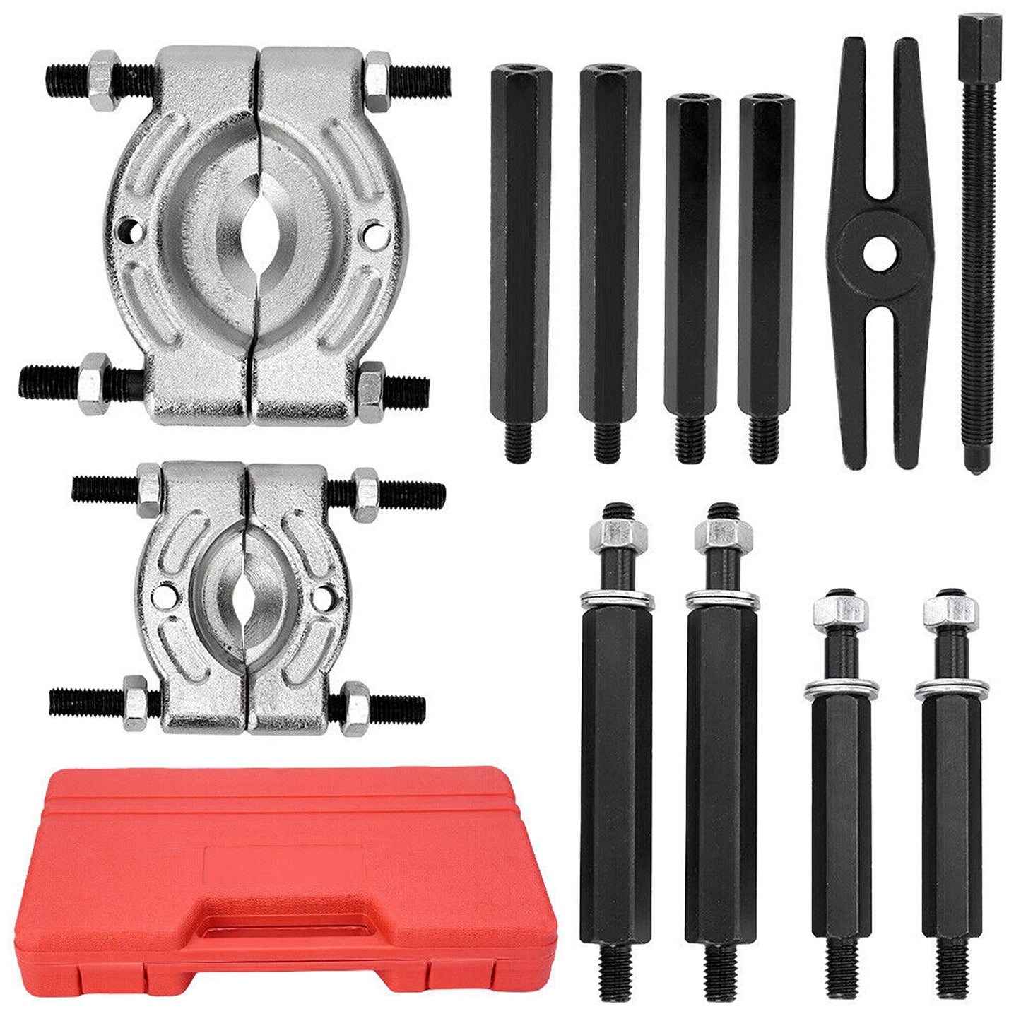 12pcs Bearing Puller Separator Set with Extension Bars for Automotive Repair