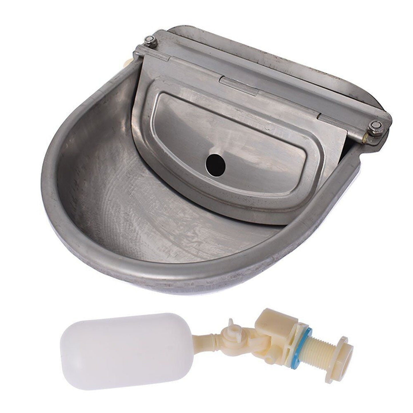 Automatic Drinking Bowl for Animals Auto Fill Water Trough Stainless Steel