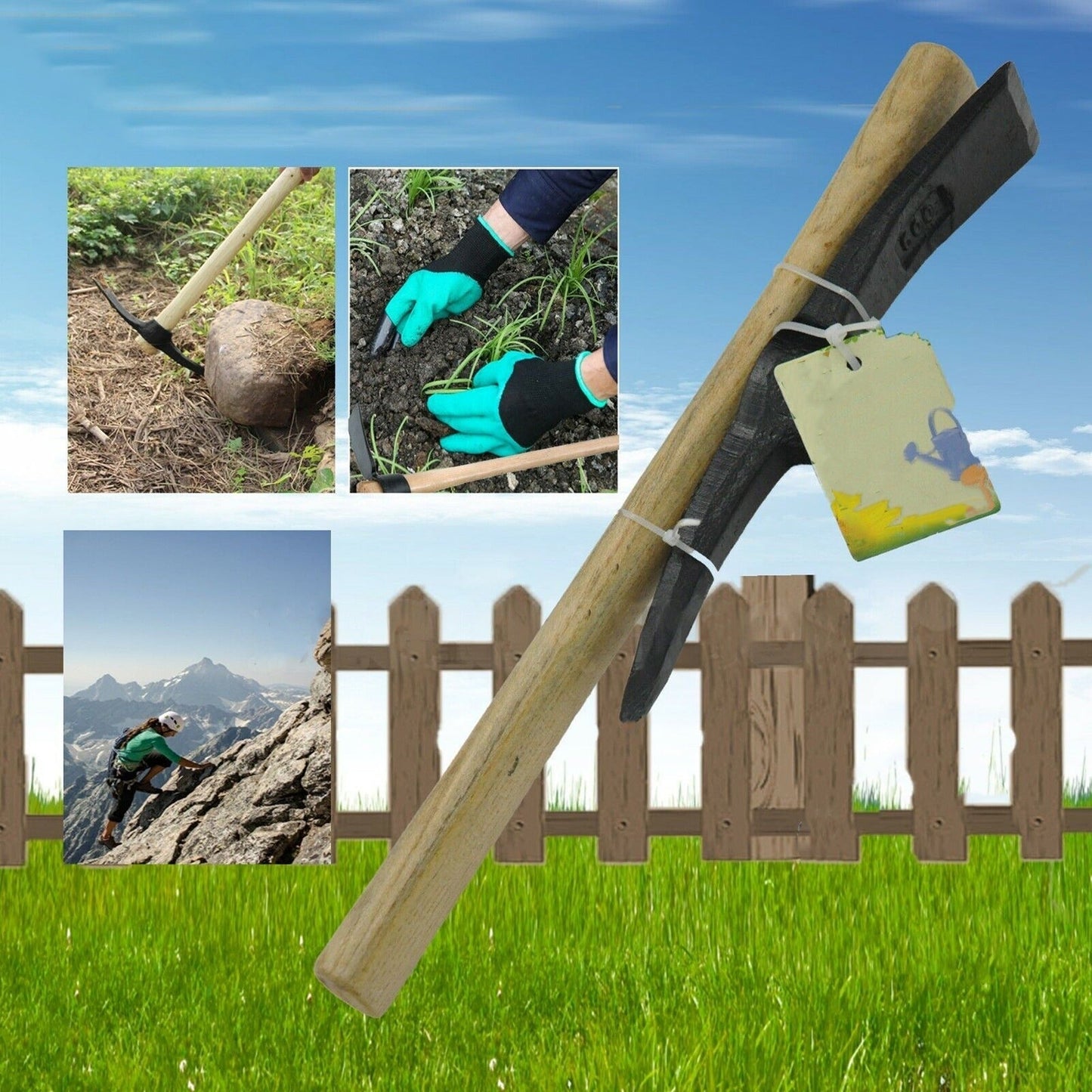 Heavy Duty Pick Mattock Hoe 625g Outdoor Gardening Digging Tool