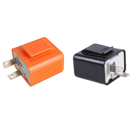LED Motorcycle Indicator Blinker Light Flasher Relay 12V 2 Pin