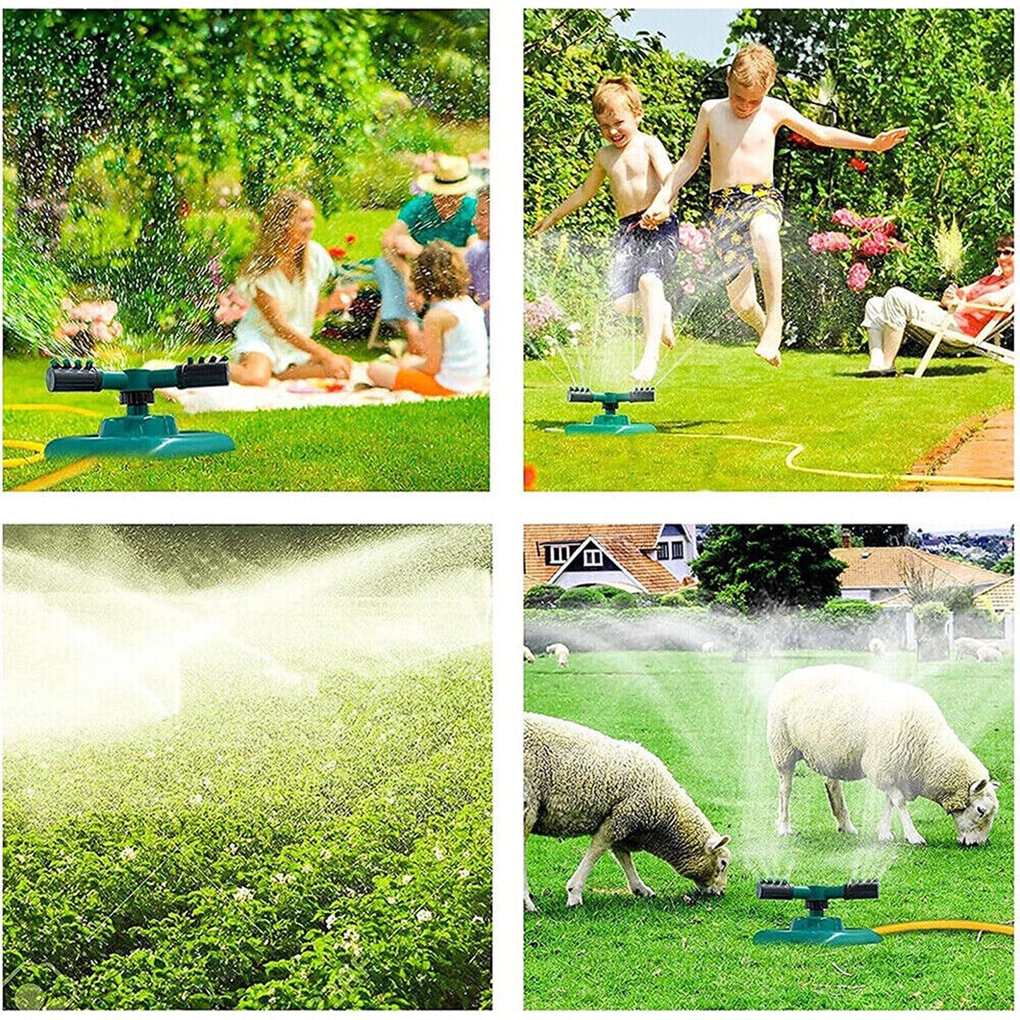 Rotating Garden Sprinkler 360 Degree Watering Lawn Water Sprayer