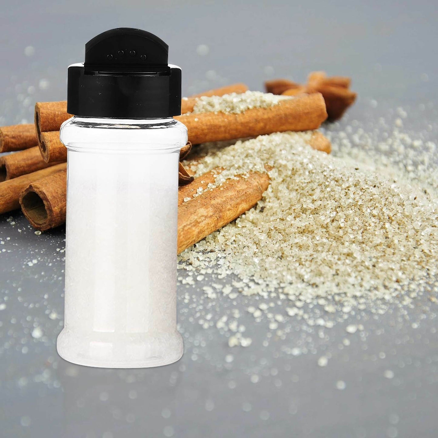 Herb and Spice Clear Storage Jars with Shaker Lids 100ML
