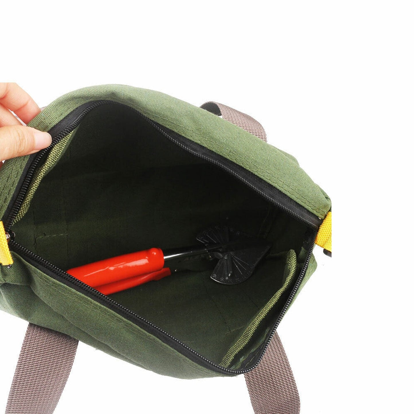 Portable Heavy Duty Canvas Tool Bag Waterproof Hand Toolkit Case
