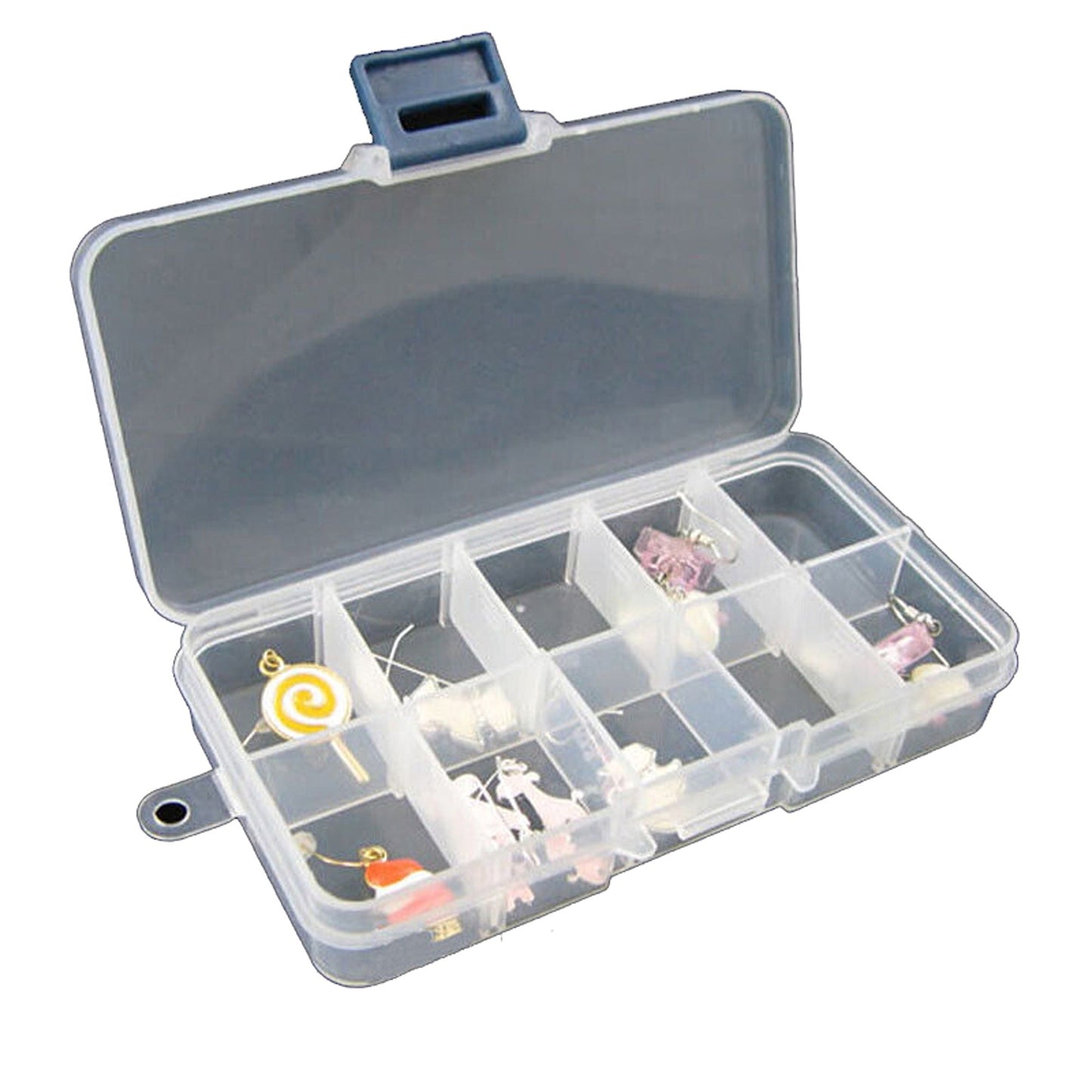 Adjustable Compartment Bead Jewelry Organizer Storage Case