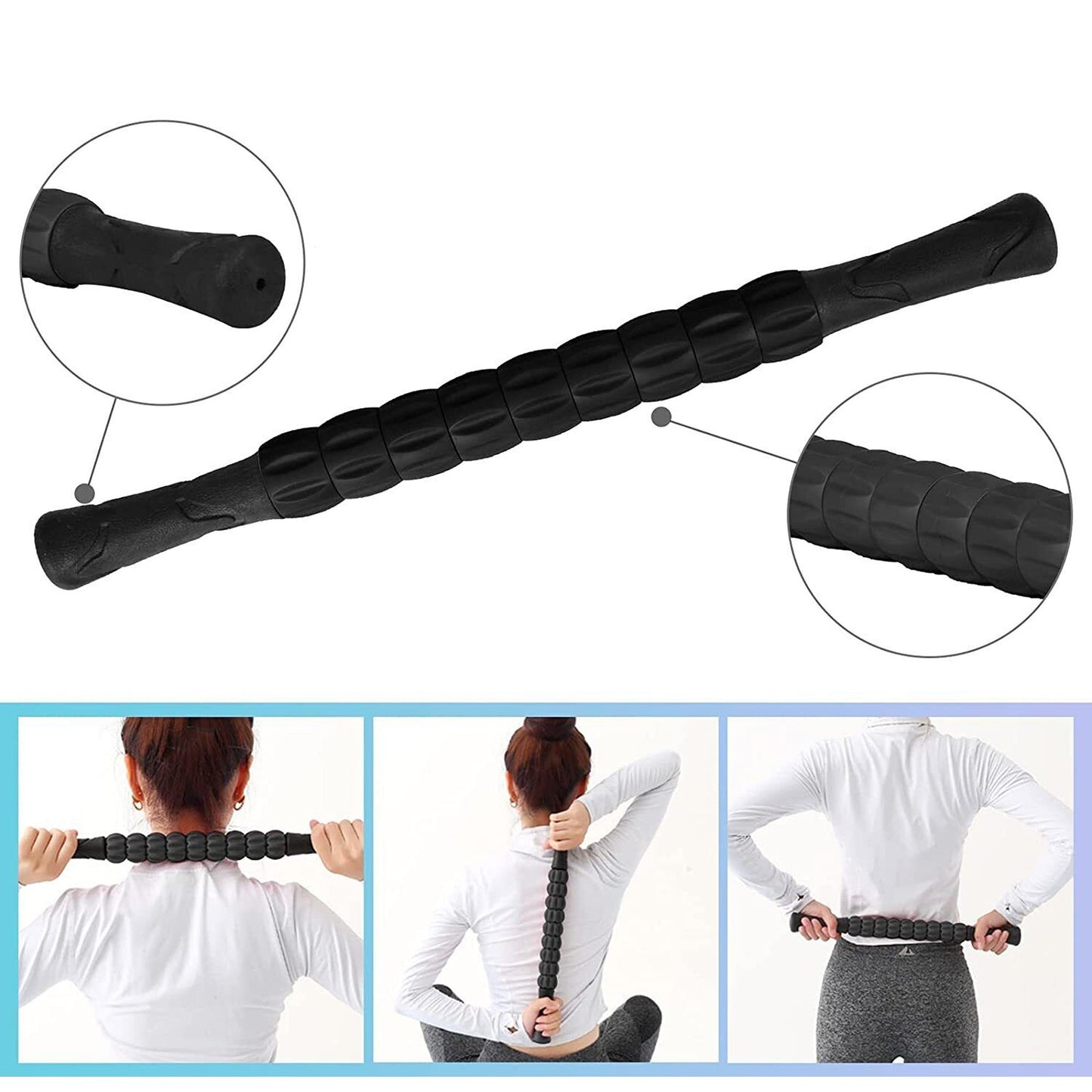 Foam Roller Yoga Set with Massage Ball and Resistance Band