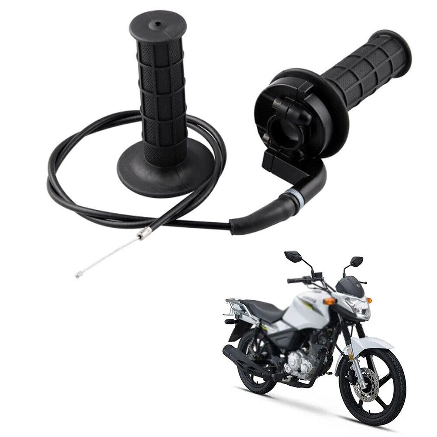 110cc 125cc ATV Dirt Bike Twist Throttle Cable with Grips for Outdoor Racing