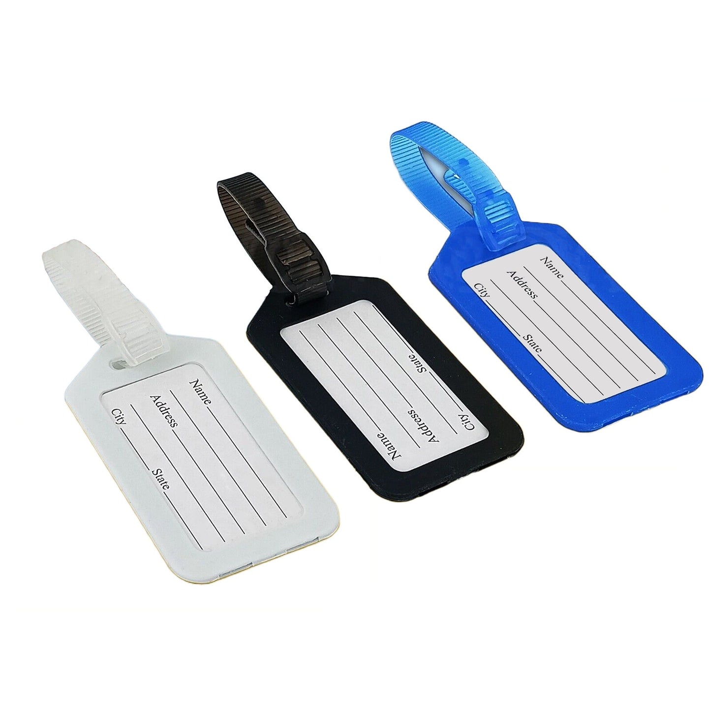 Plastic Luggage ID Travel Tag for Backpack Handbag with Address Label
