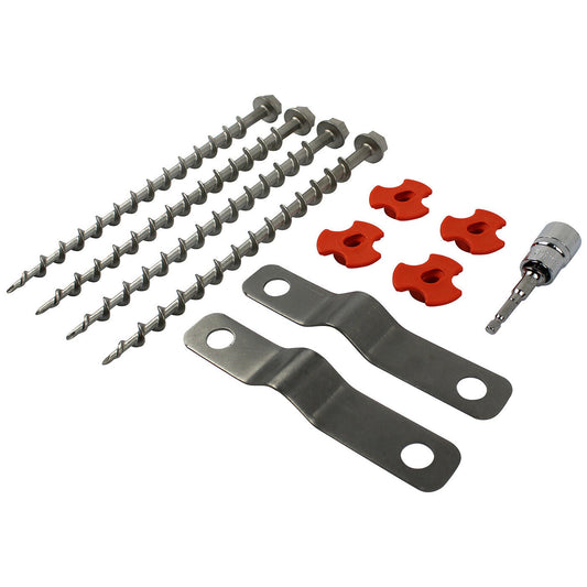 Secure Anchor Plate Kit for Awning Legs Stabilization