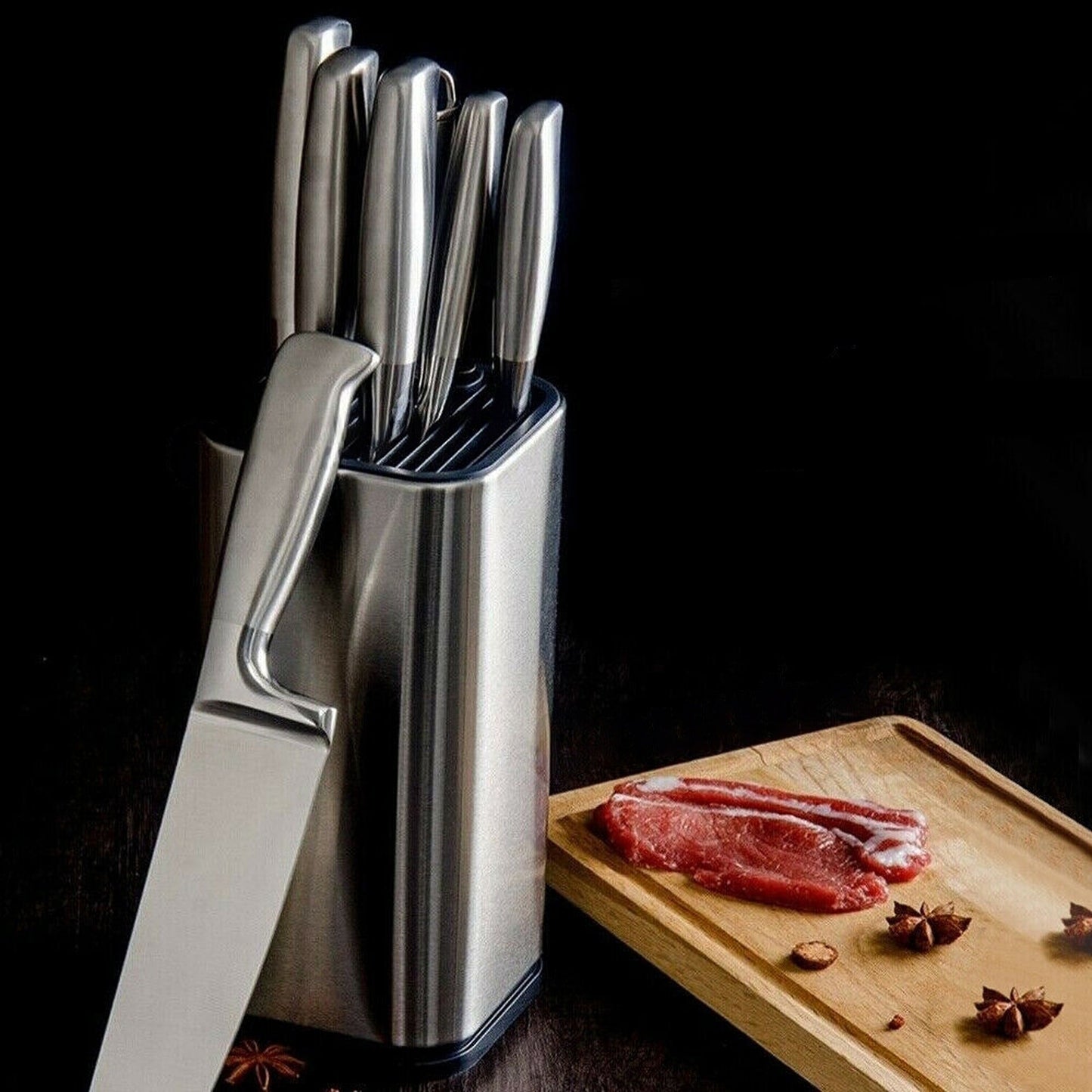 Stainless Steel Stand for Knife Storage Universal Block Organizer