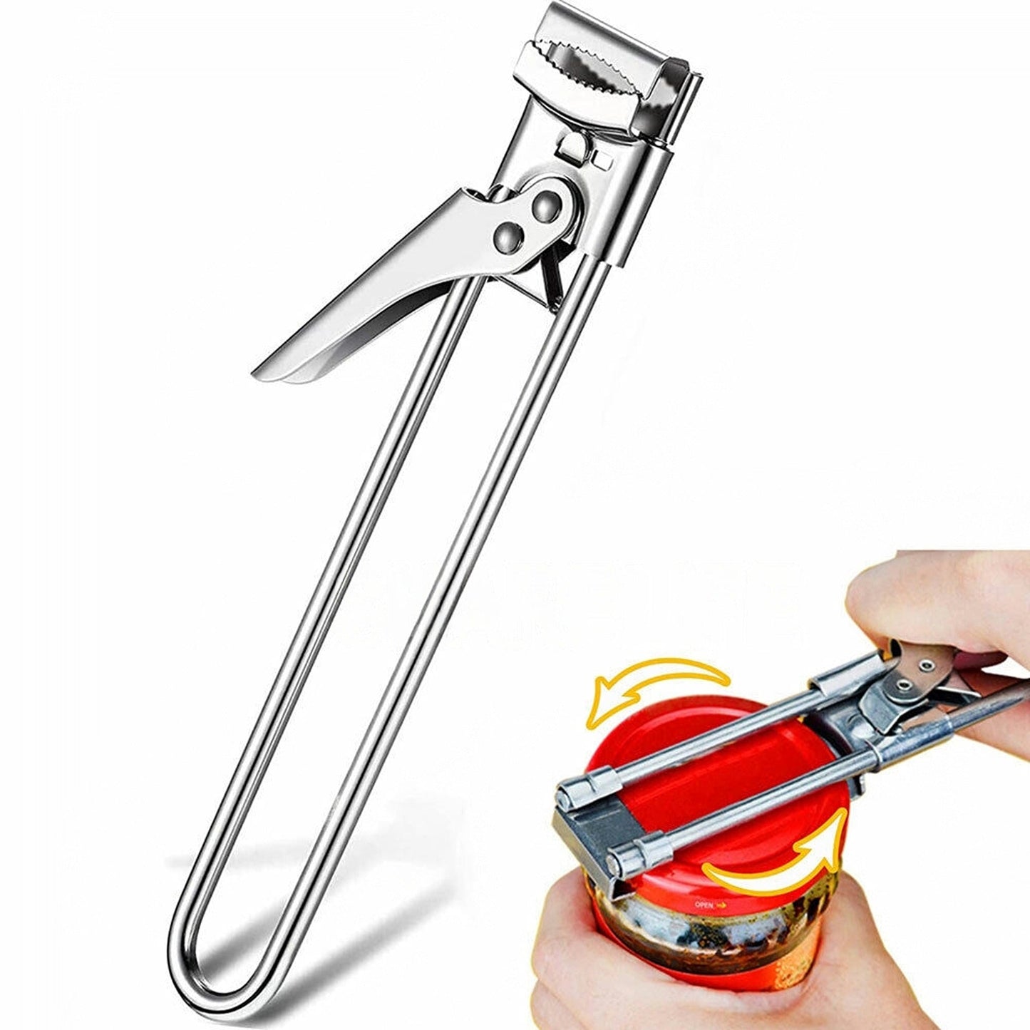 Adjustable Jar and Bottle Opener Stainless Steel Kitchen Tool
