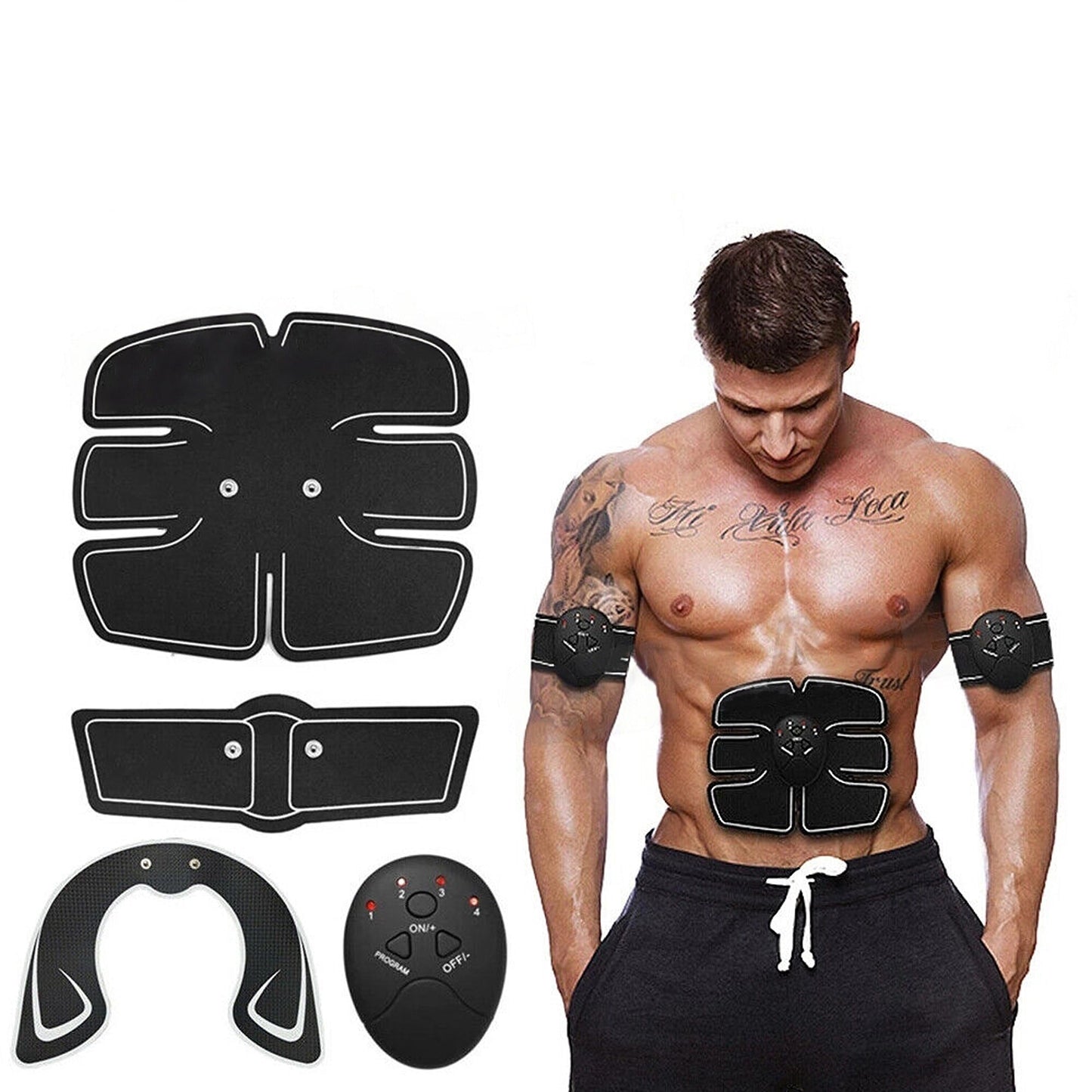 Full Body EMS Muscle Stimulator ABS Ultimate Hip Trainer Gear