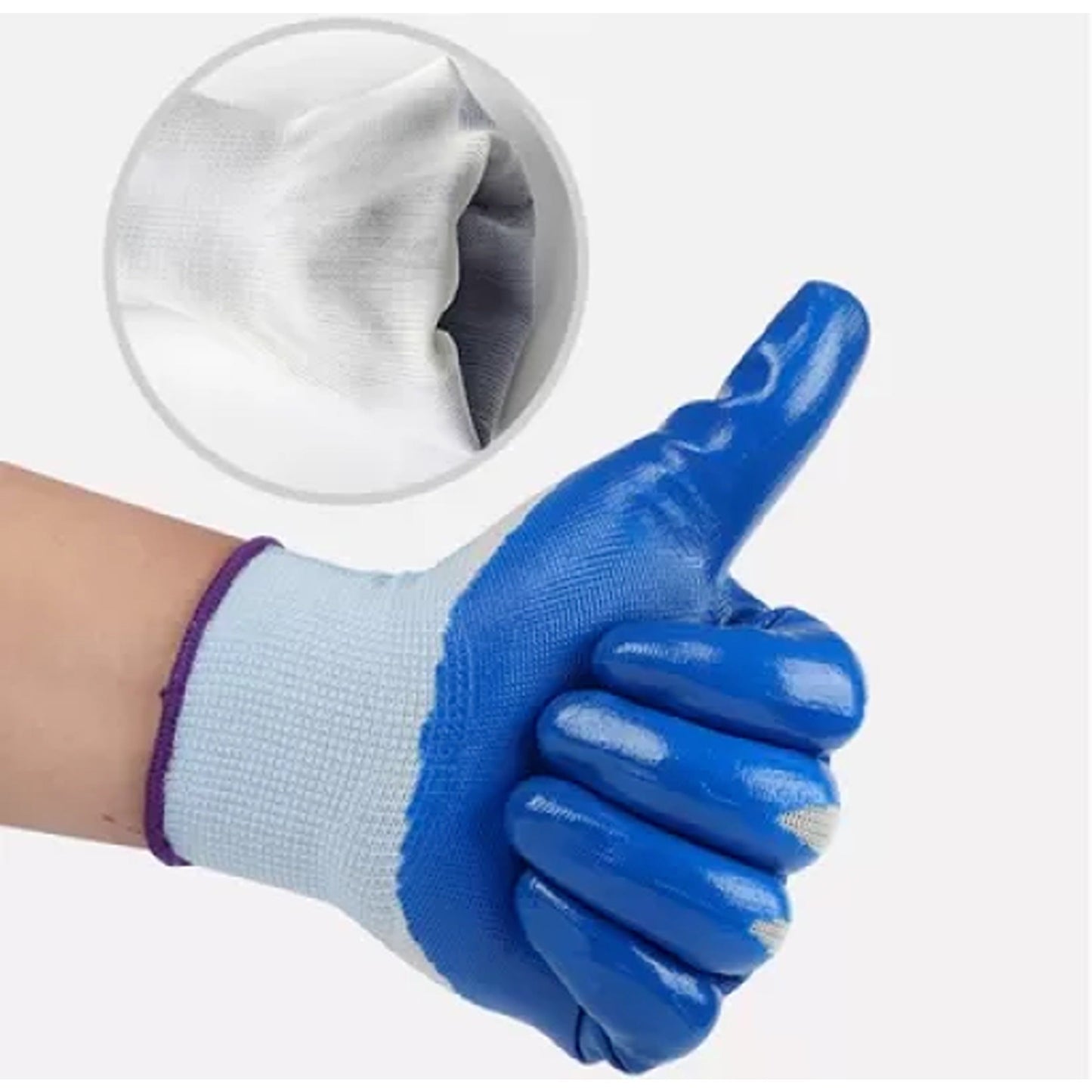 General Purpose Work Gloves Nitrile Coated Garden Hand Protection