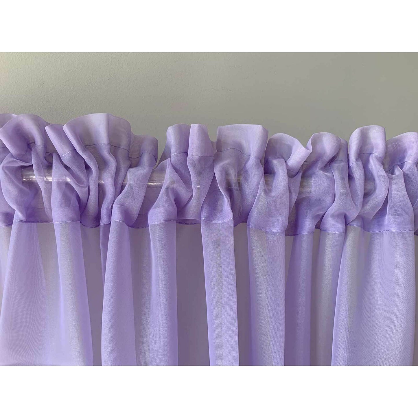Organza Voile Sheer Curtain with Rod Pocket for Window Draping