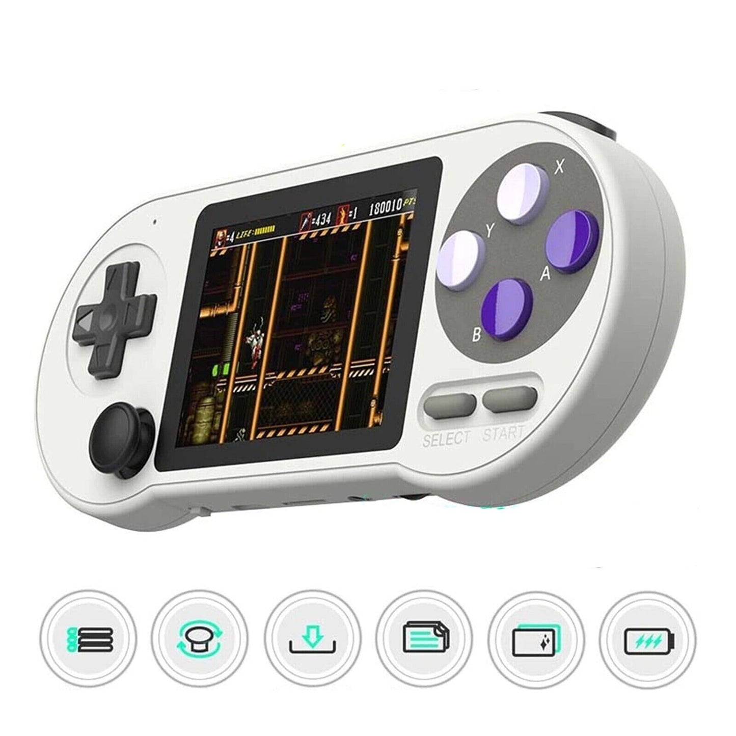 SF2000 Classic Retro Games Handheld Console 3 Inch IPS Screen 6000 Games