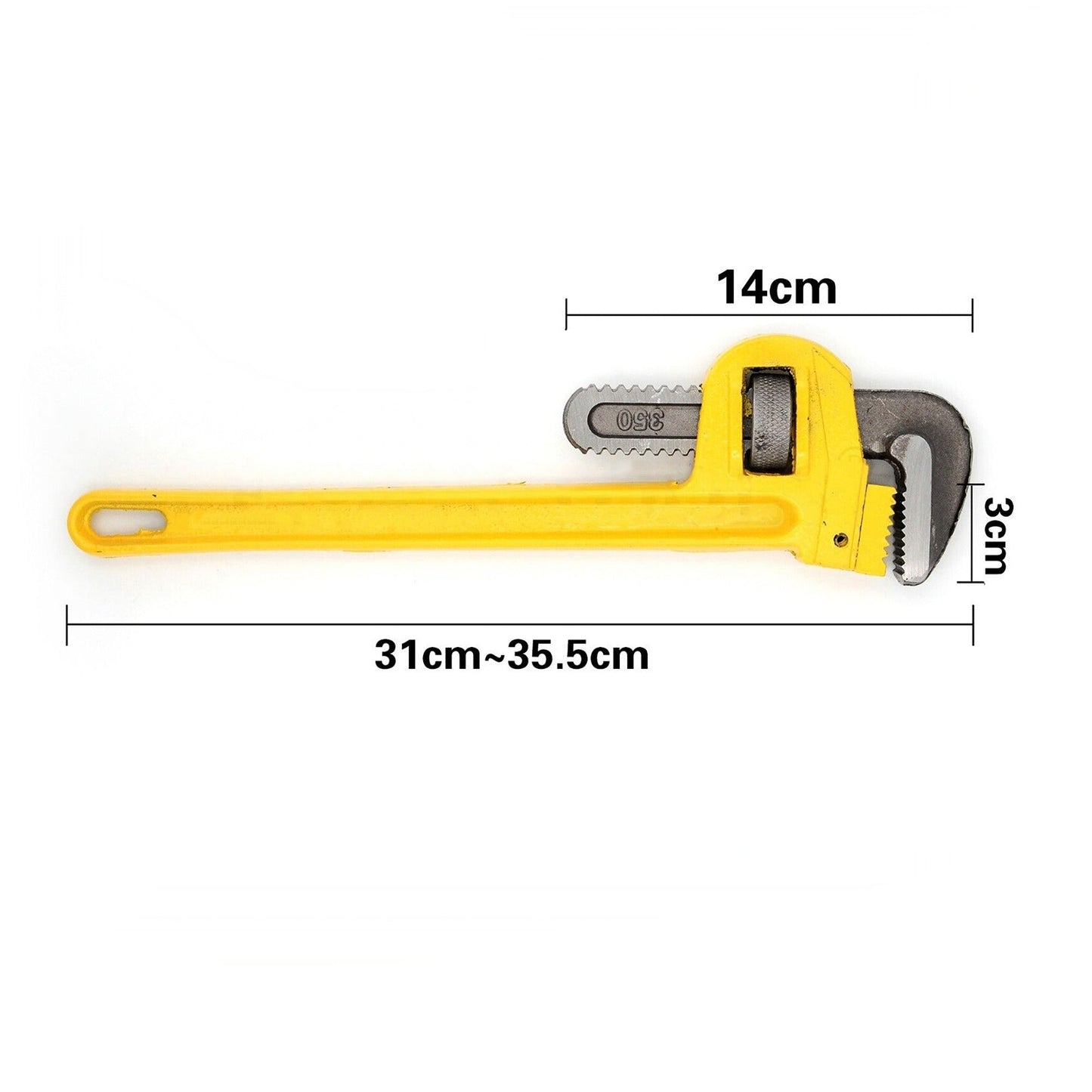 Adjustable Heavy Duty Pipe Plumbing Monkey Wrench 14 to 24in