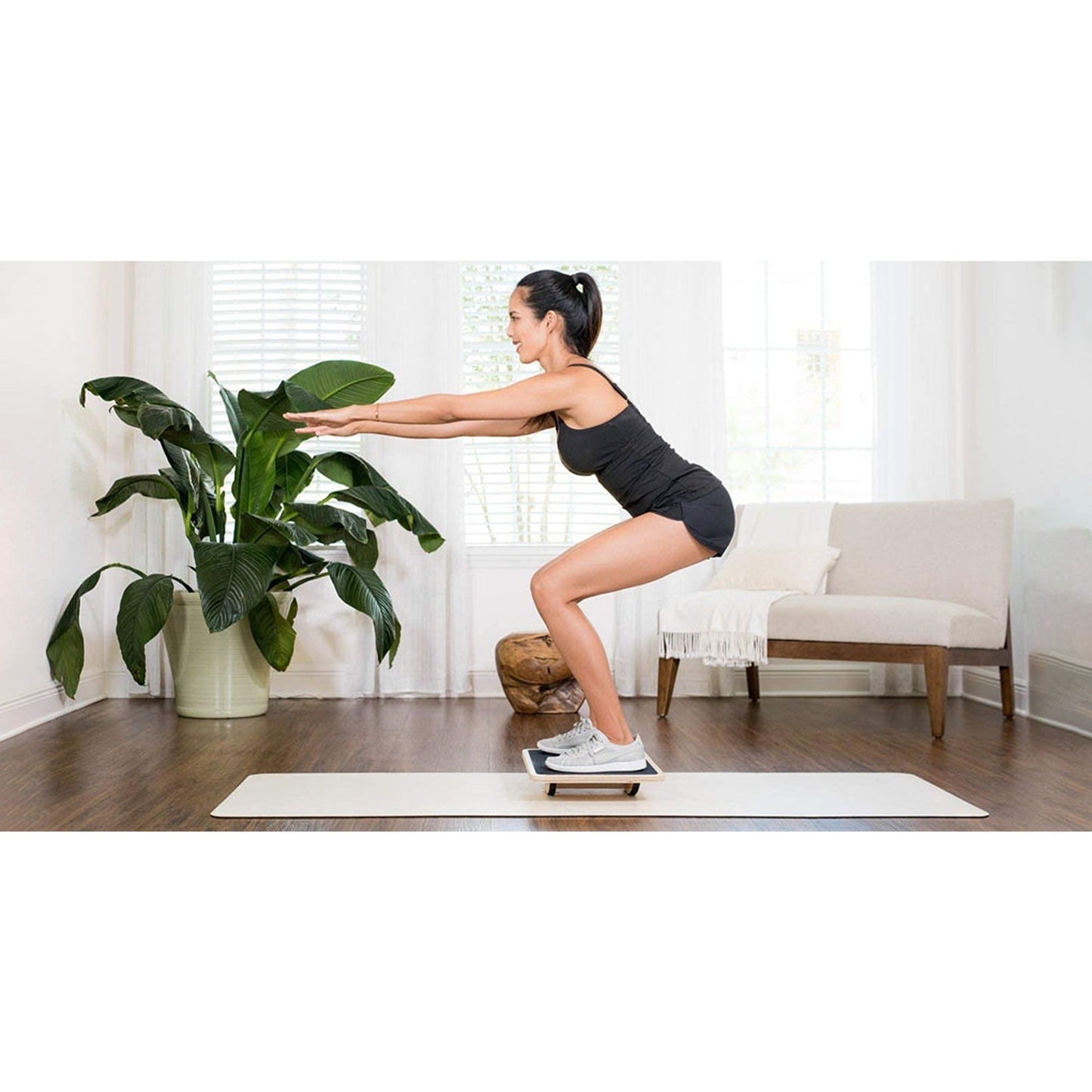 Anti-Slip Rocker Board for Standing Desks and Balance Exercises