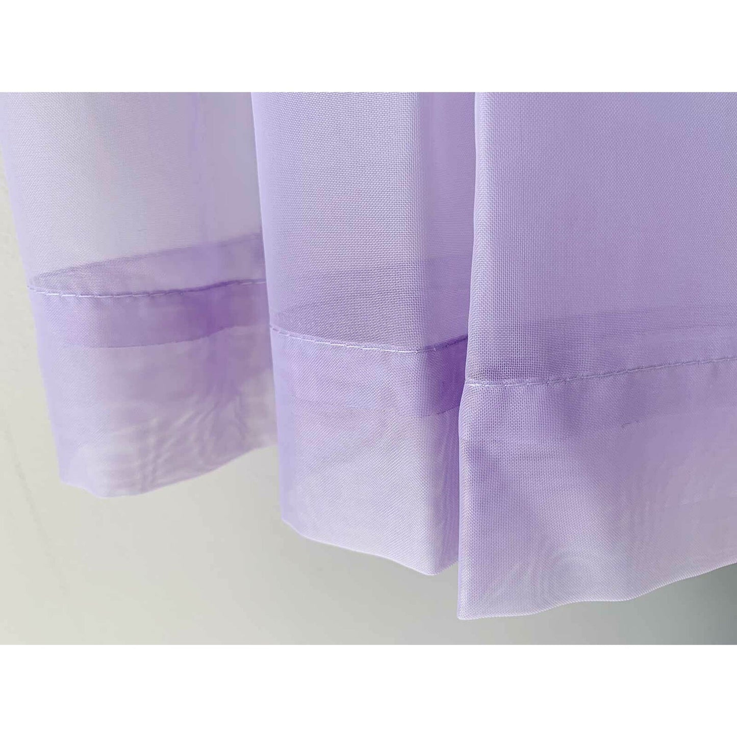 Organza Voile Sheer Curtain with Rod Pocket for Window Draping
