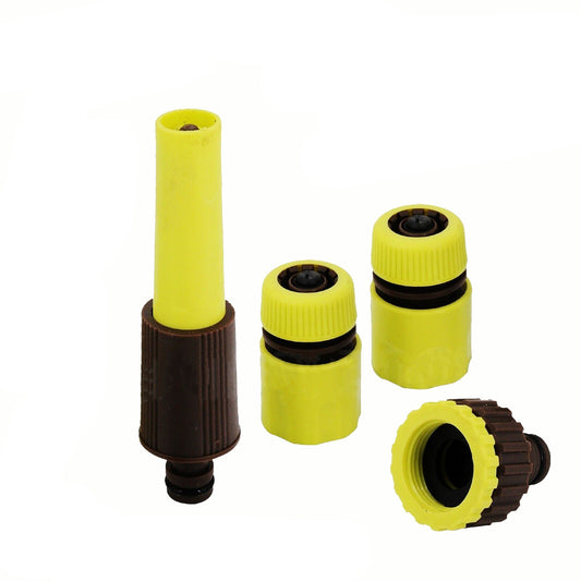 Garden Hose Fitting Set with Tap Nozzle and Connector Adaptors