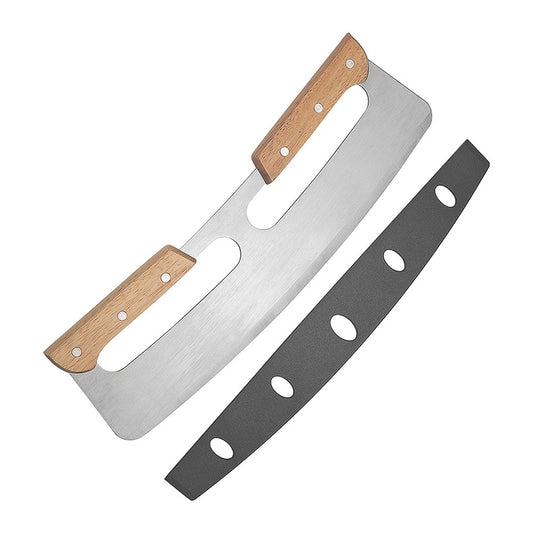 35cm Pizza Cutter Rocker 35cm Protective Cover Slicer Blade