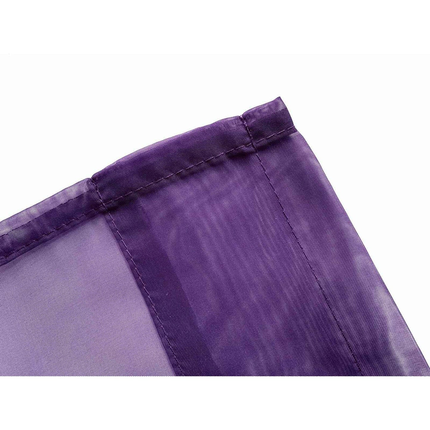 Organza Voile Sheer Curtain with Rod Pocket for Window Draping