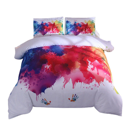 DIY Bedding Set with Pillowcases Soft Quilt Duvet Cover Set for Queen King Bed