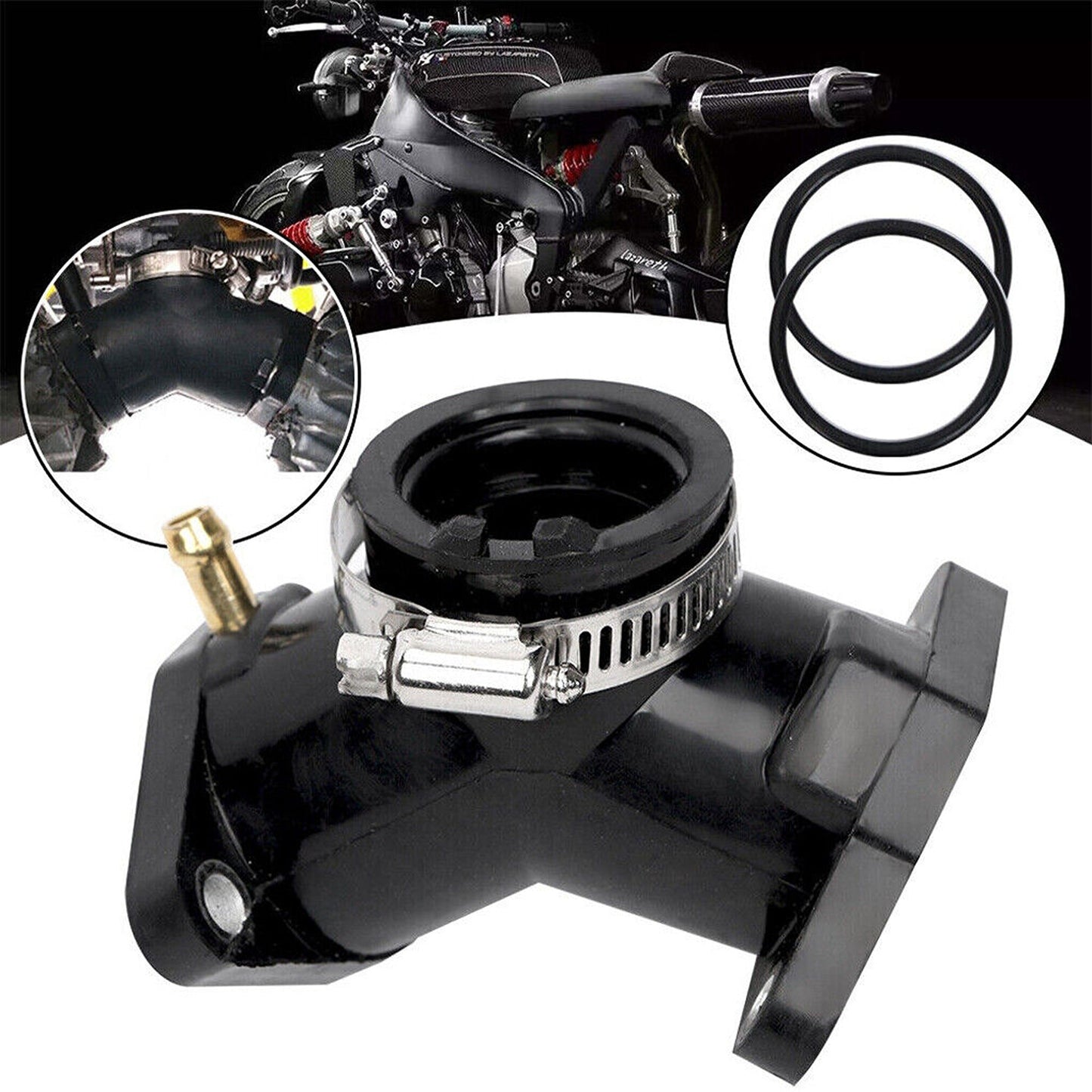 Carburetor Intake Manifold for Yamaha Motorcycles XV125 XV250