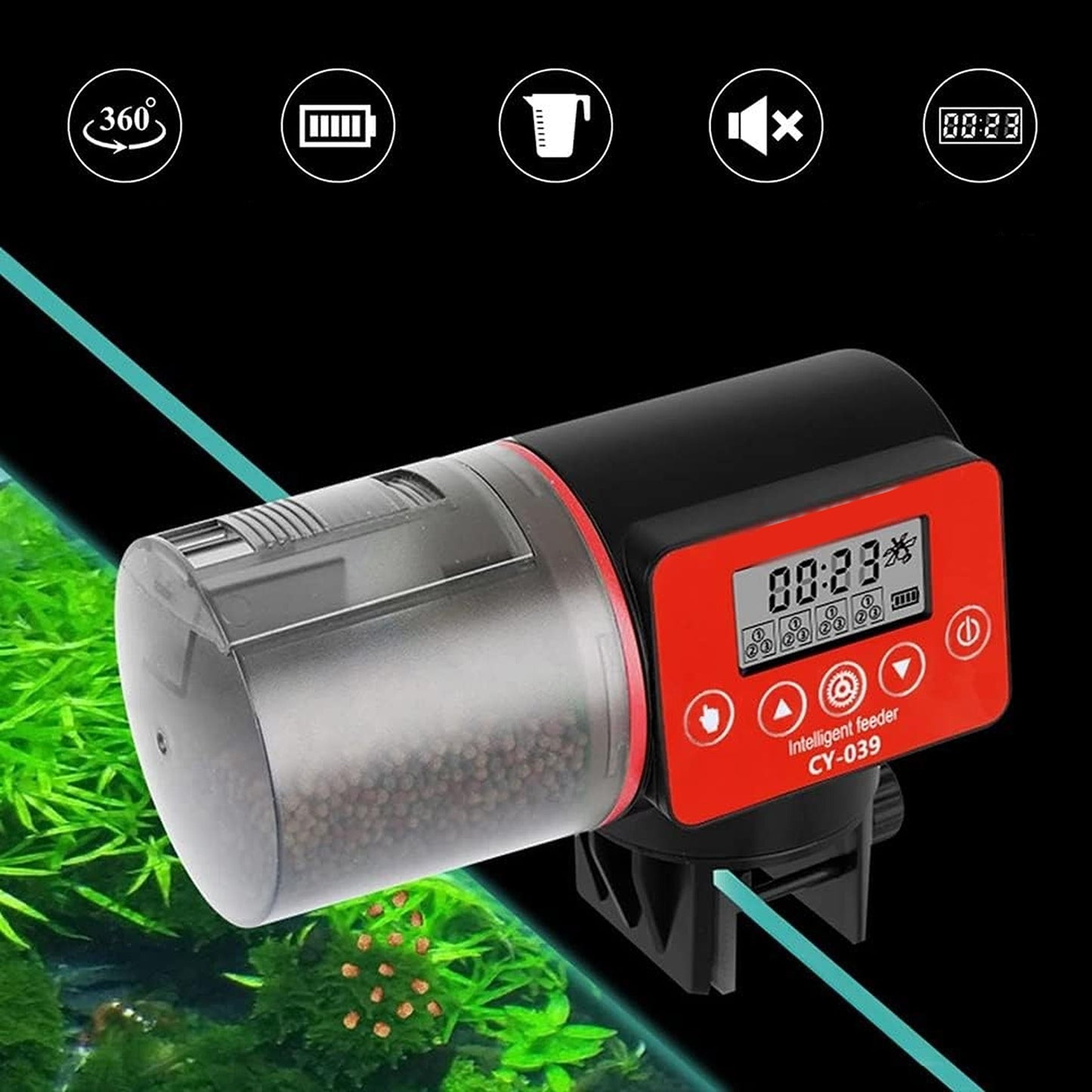 Automatic LCD Timer Fish Food Feeder Dispenser for Aquarium Pond