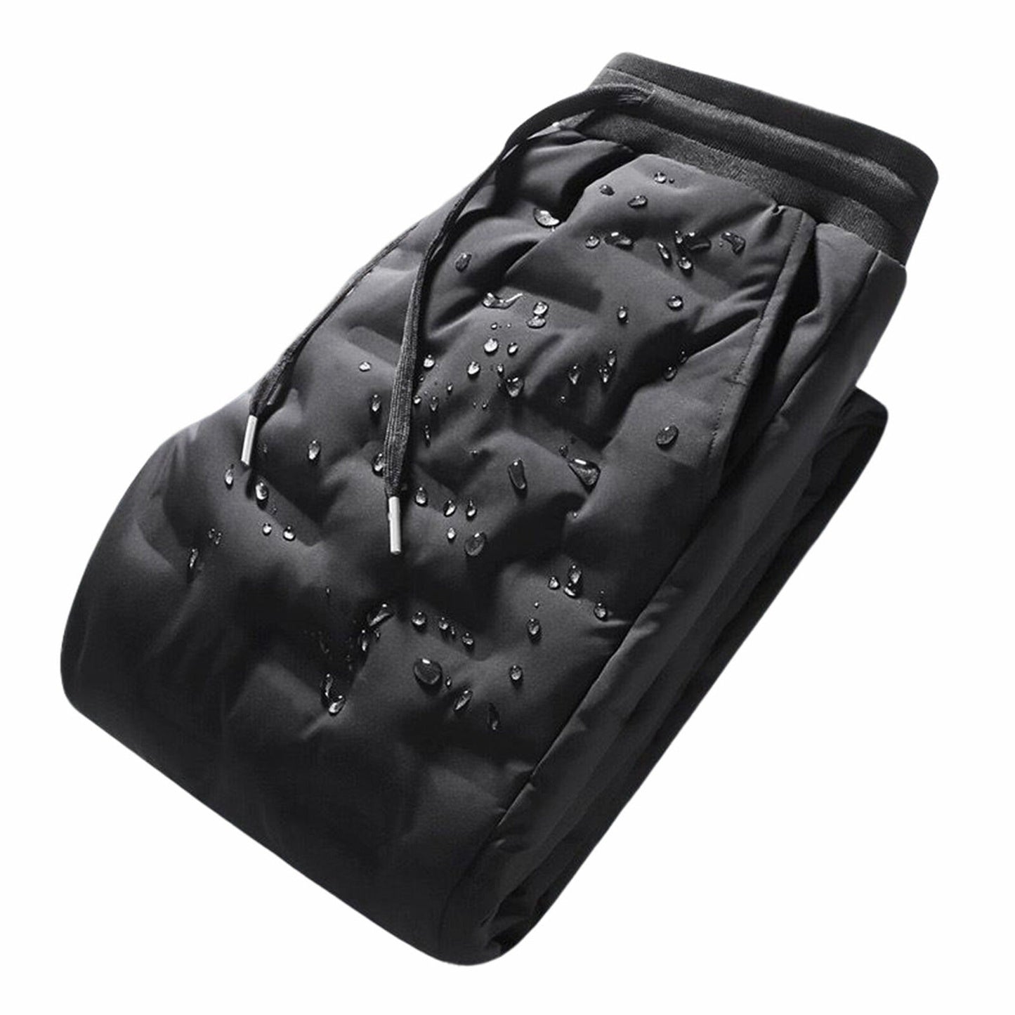 Men Thicken Warm Fleece Lined Waterproof Winter Trousers