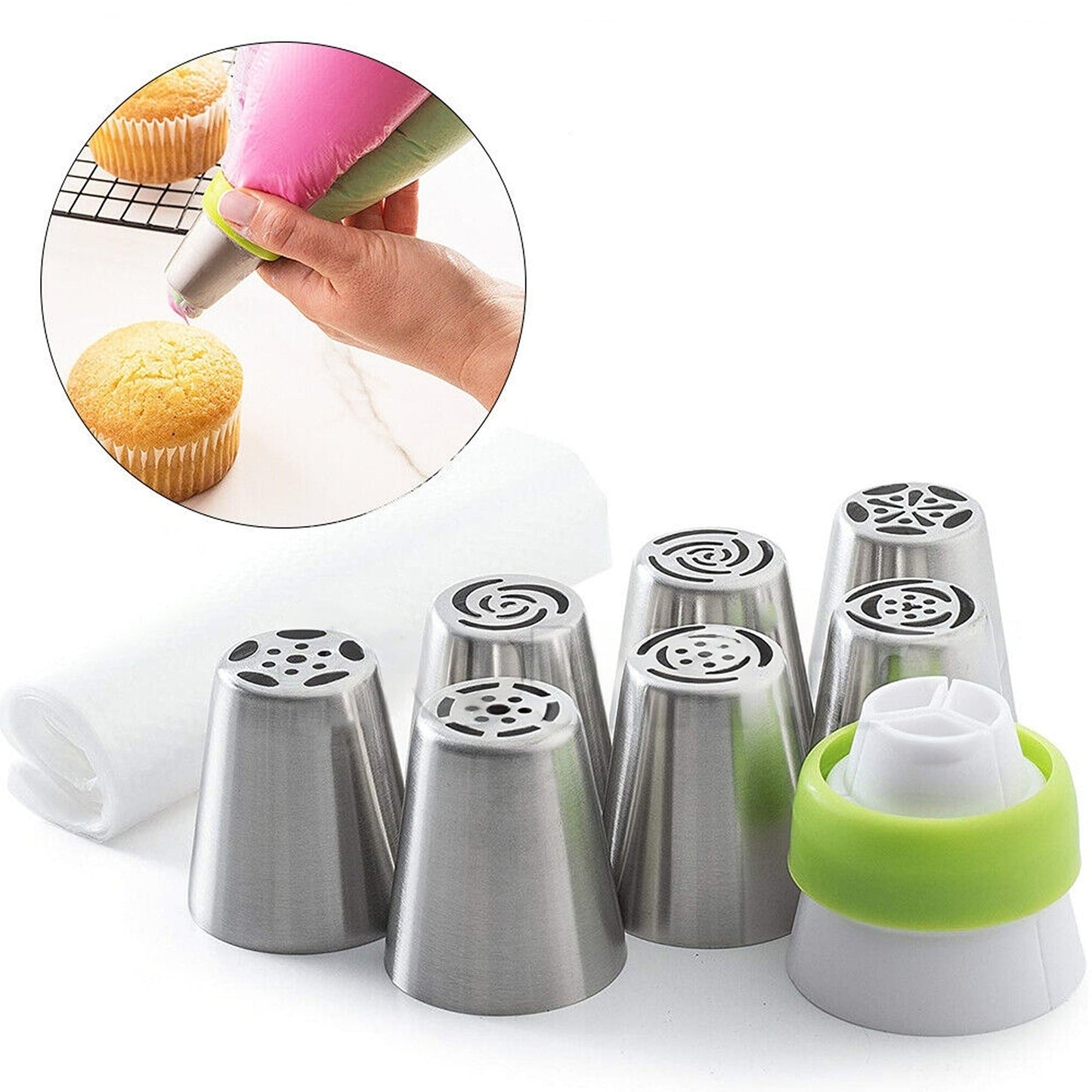 32pcs Flower Decorating Russian Icing Piping Nozzles Pastry Tools Set