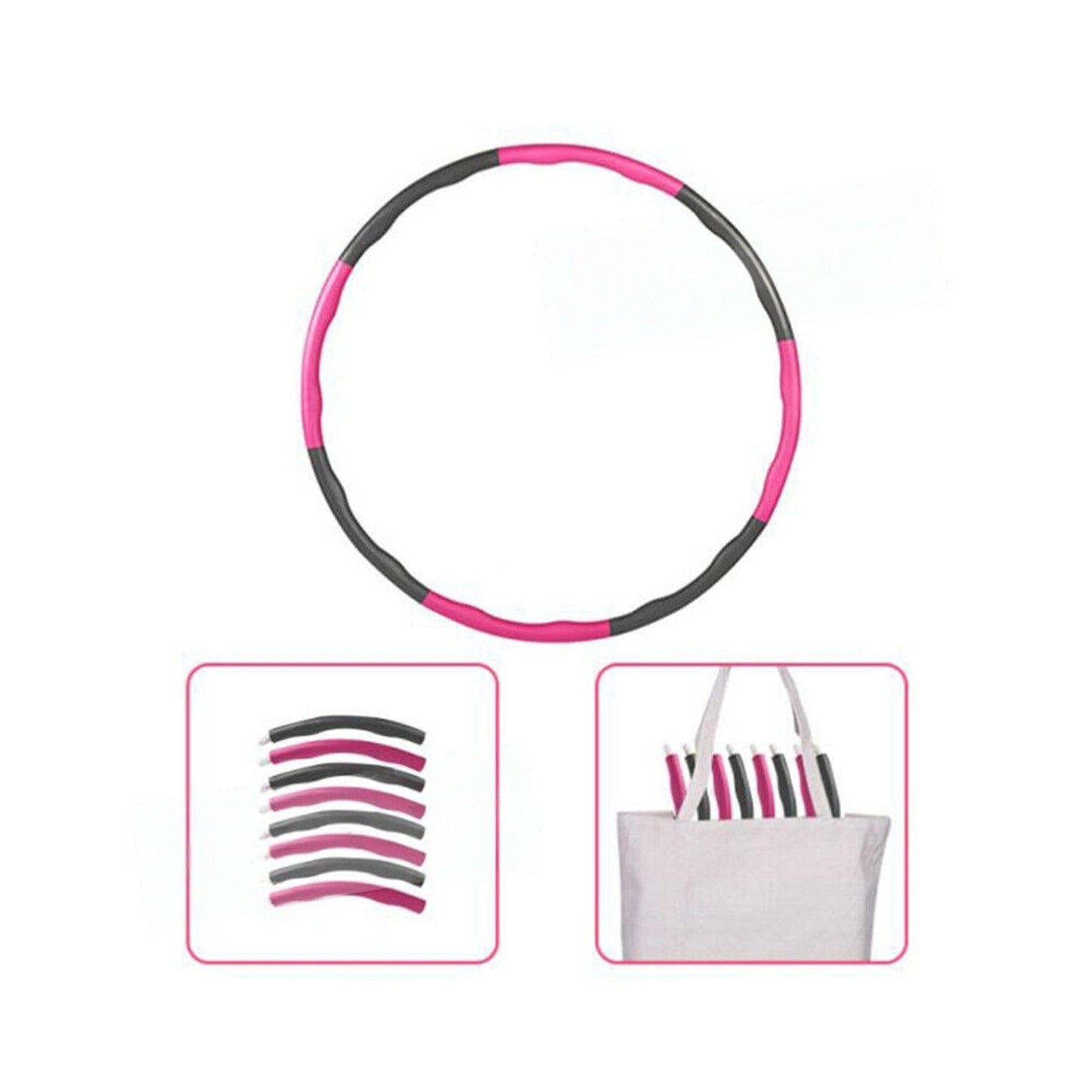 Weighted Foam Padded Fitness Hula Hoop Body Massage Exercise Hoola