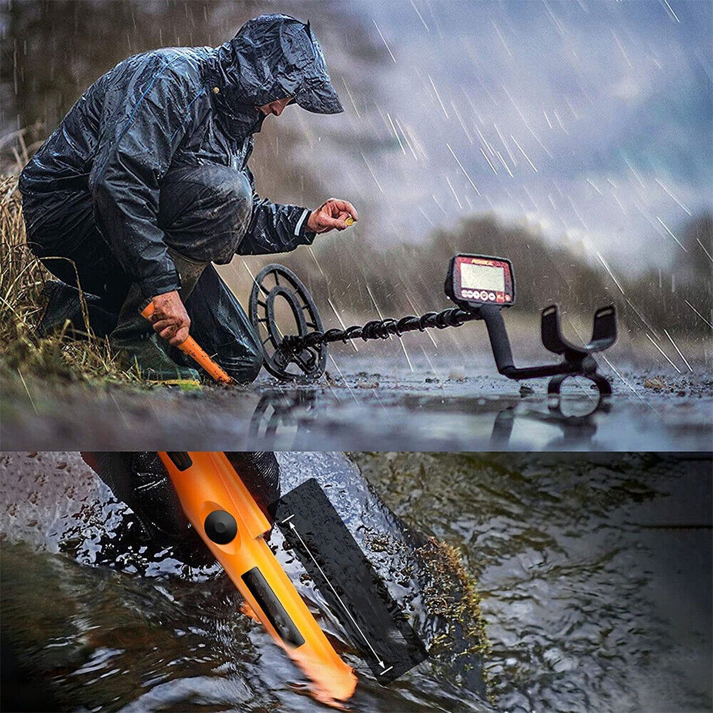 Pro-Pointer Metal Detector Underground Gold Finder with Automatic Pinpointer
