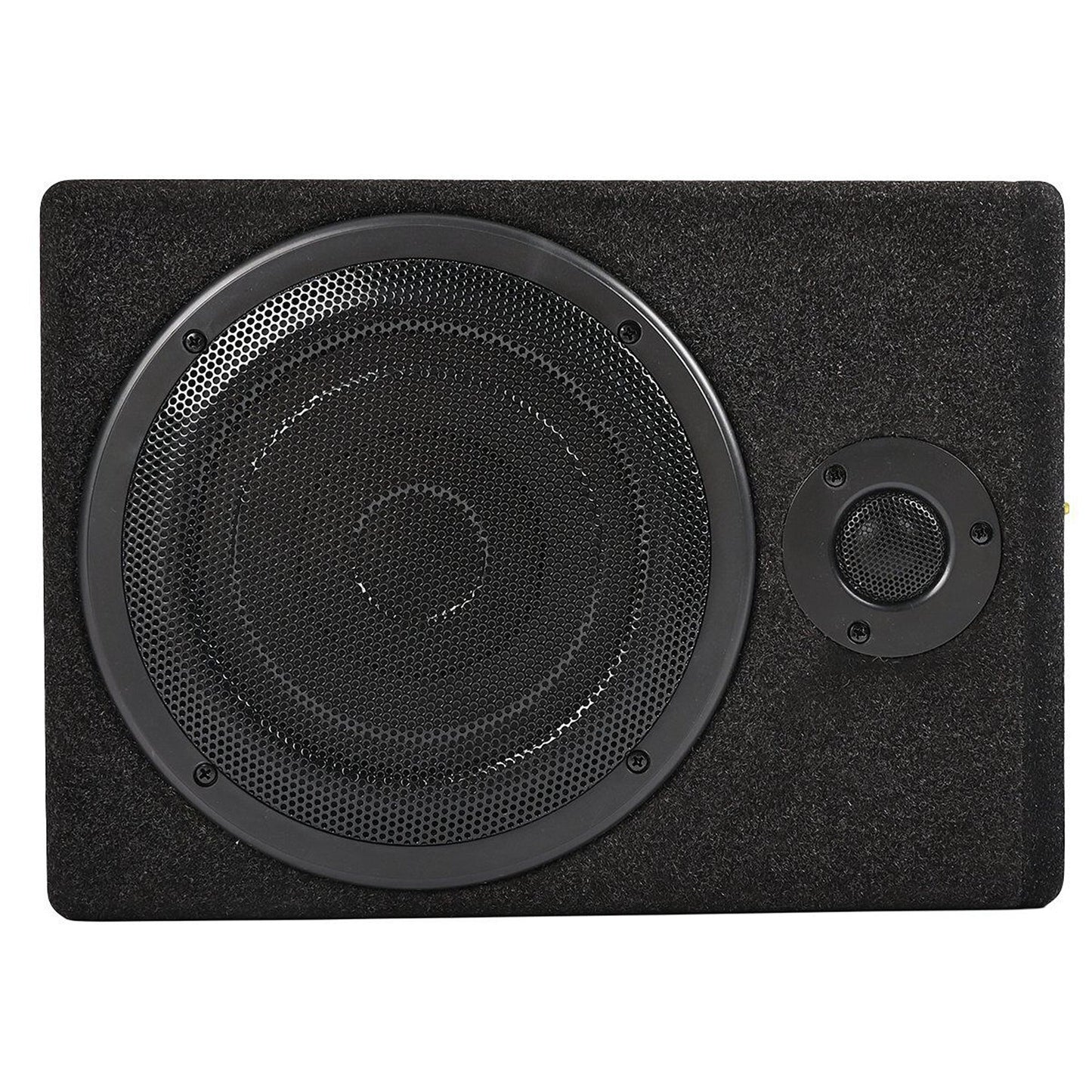 Under-Seat Subwoofer with Built-In Amplifier for Enhanced Car Audio