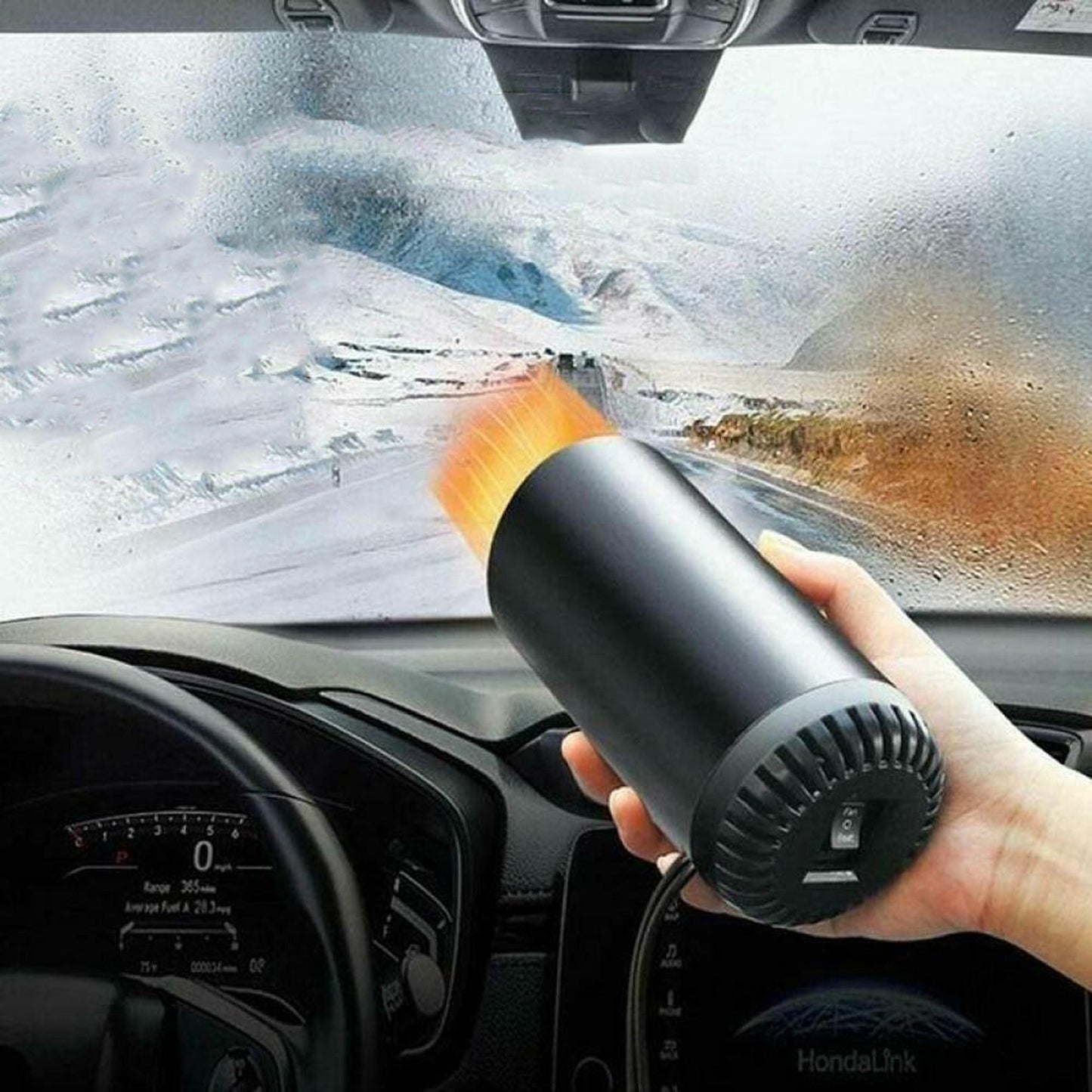 Compact Heating Fan for Car Windscreen Defroster Demister