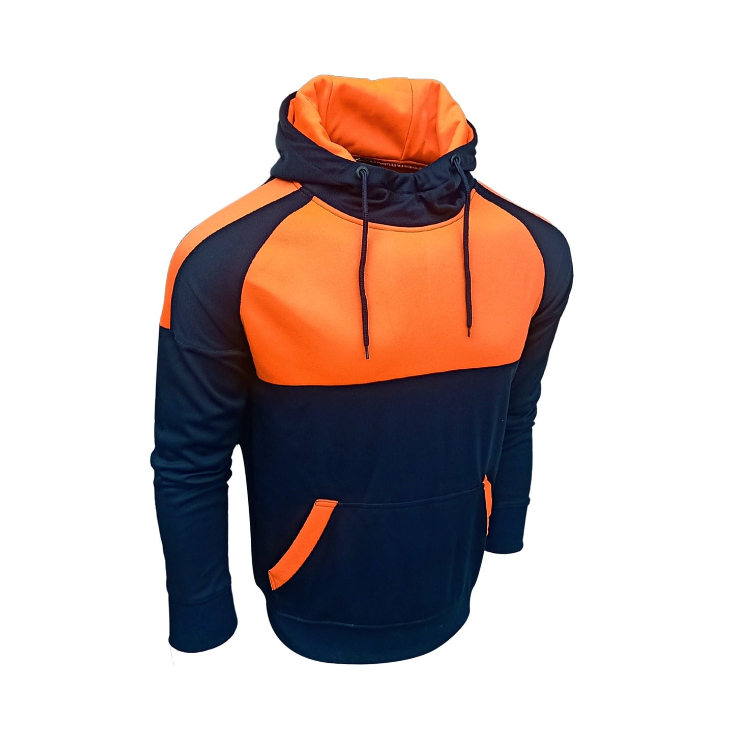 Orange Reflective Sports Workwear Men Hoodie Jacket