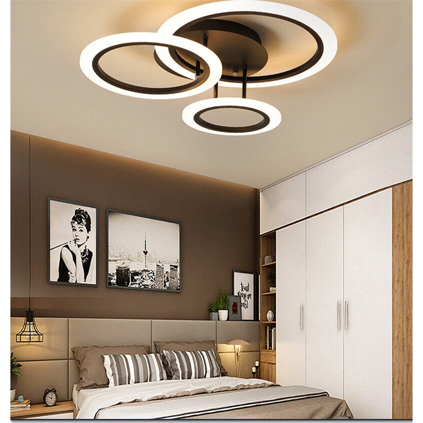 Modern LED Dimmable Chandelier for Living Dining Rooms and Bedrooms