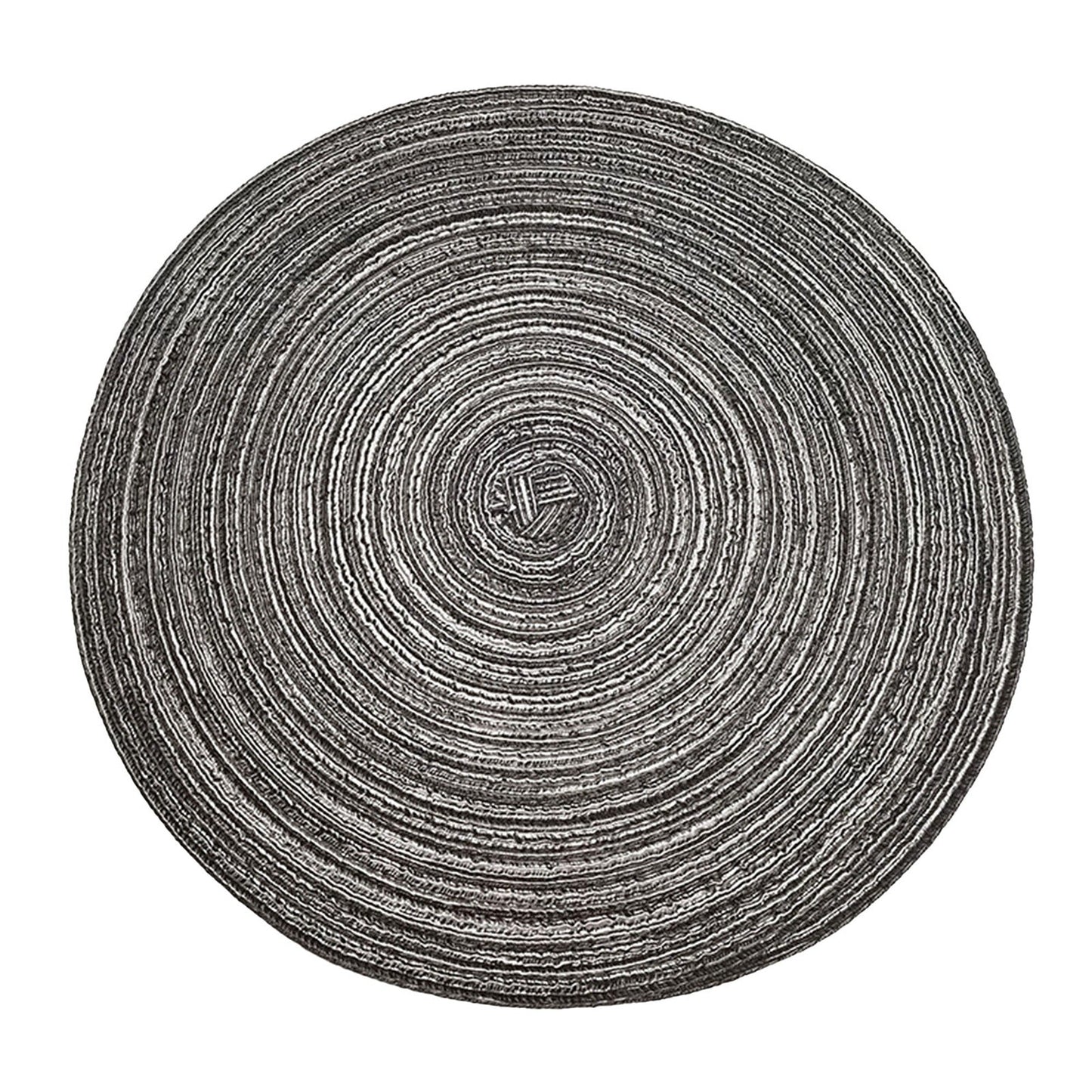 4pcs Non-Slip Jacquard-Weaved Round Placemats for Dining Table