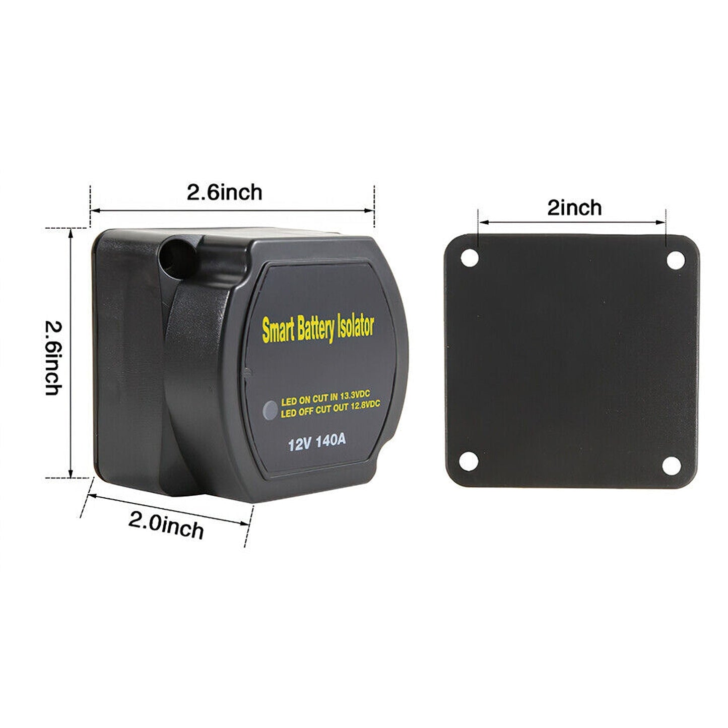 12V Dual Battery Smart Isolator System with Voltage Sensitive Relay