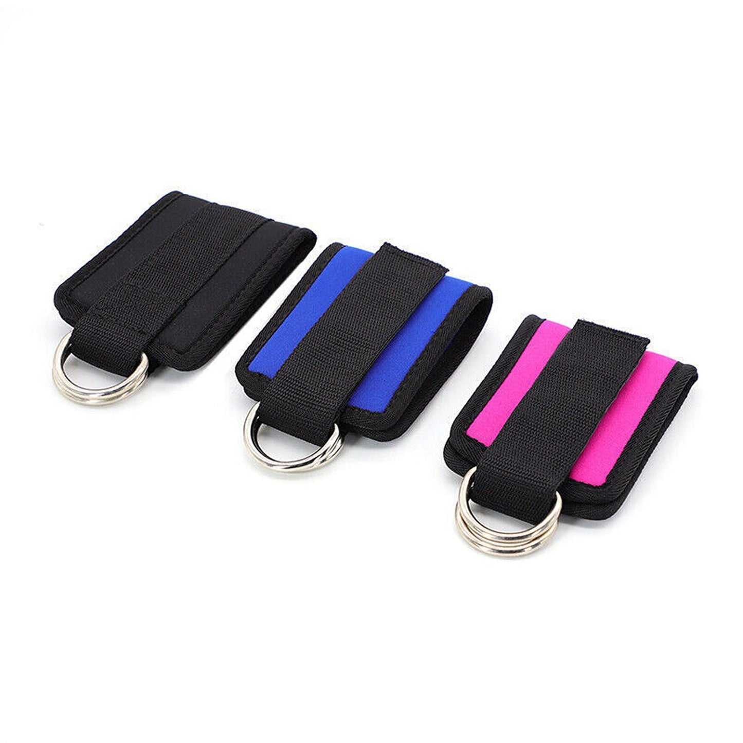 2pcs Gym Leg Strap with D-Ring for Cable Kickbacks