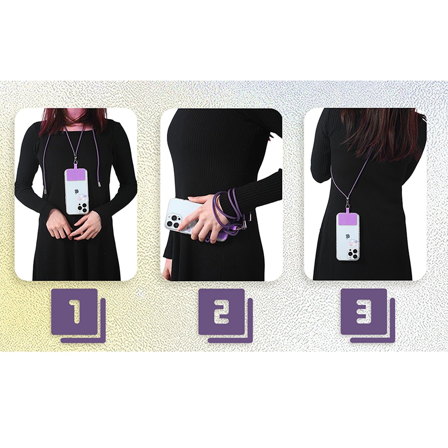 Adjustable Universal Mobile Phone Lanyard for iPhone and Samsung
