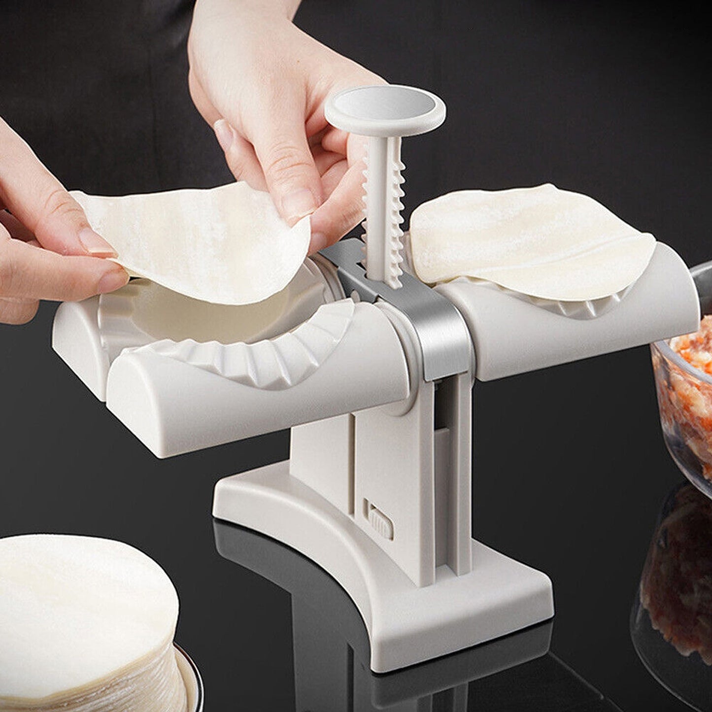 Hand-Press Style Automatic Dumpling Mould Maker