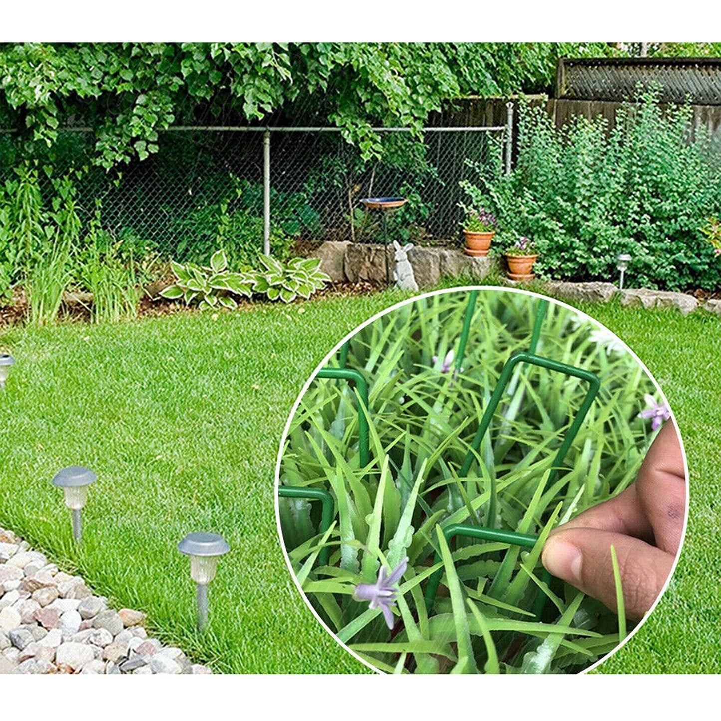 Synthetic Lawn Pegs U Pegs for Artificial Turf and Weed Mat Installation