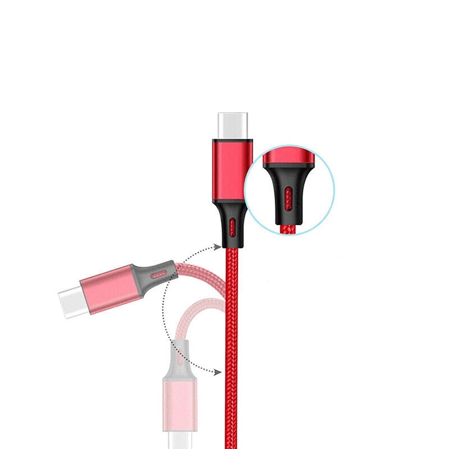 Fast Charging USB-C Type C Cable 3M Data Transfer for Samsung Galaxy