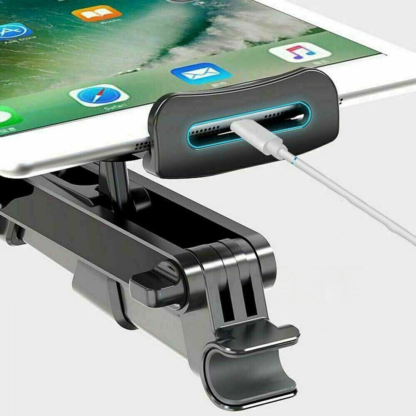 Universal Tablet Mount for Car Back Seat Extendable Headrest Holder