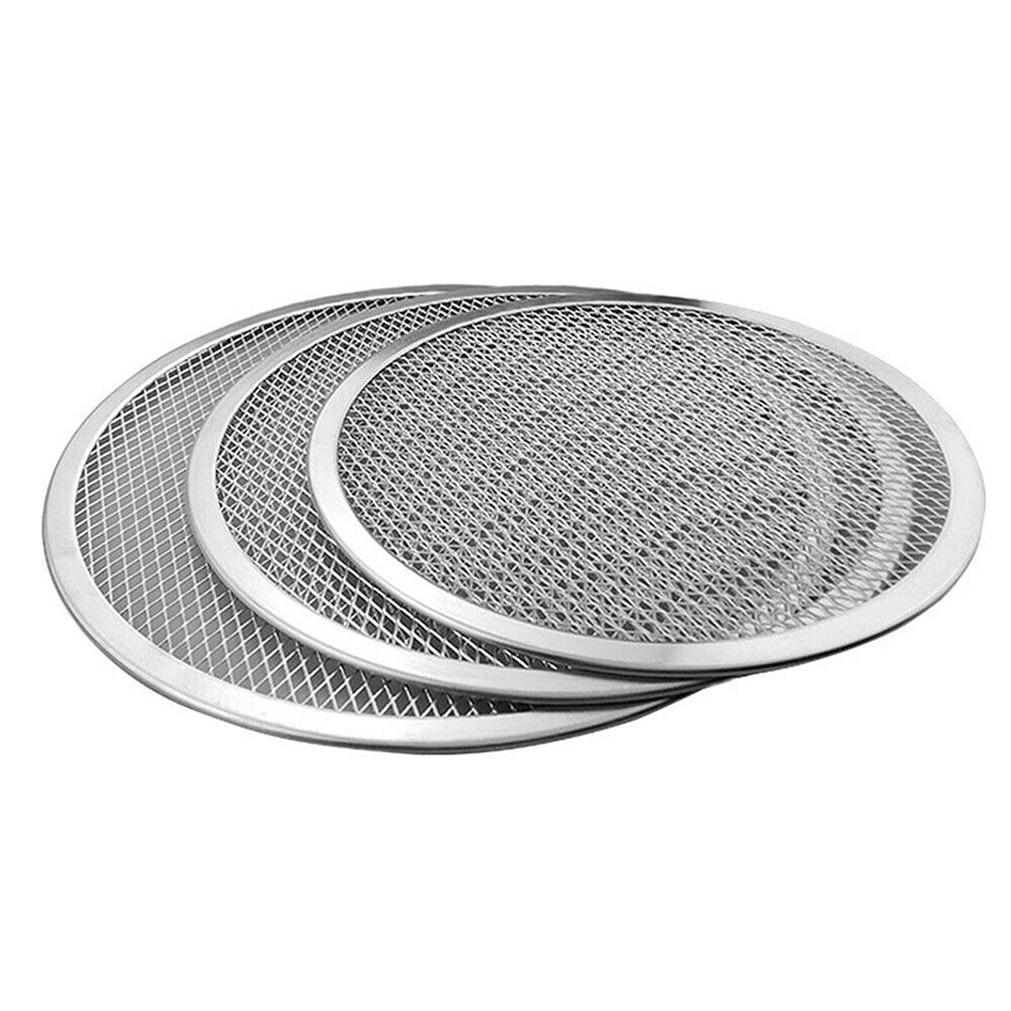 Aluminum Non-stick Mesh Pizza Baking Tray Round Net Pan
