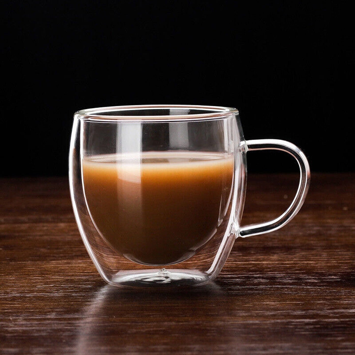 Double Layer Insulated Glass Coffee Mug for Espresso Wine and Beer