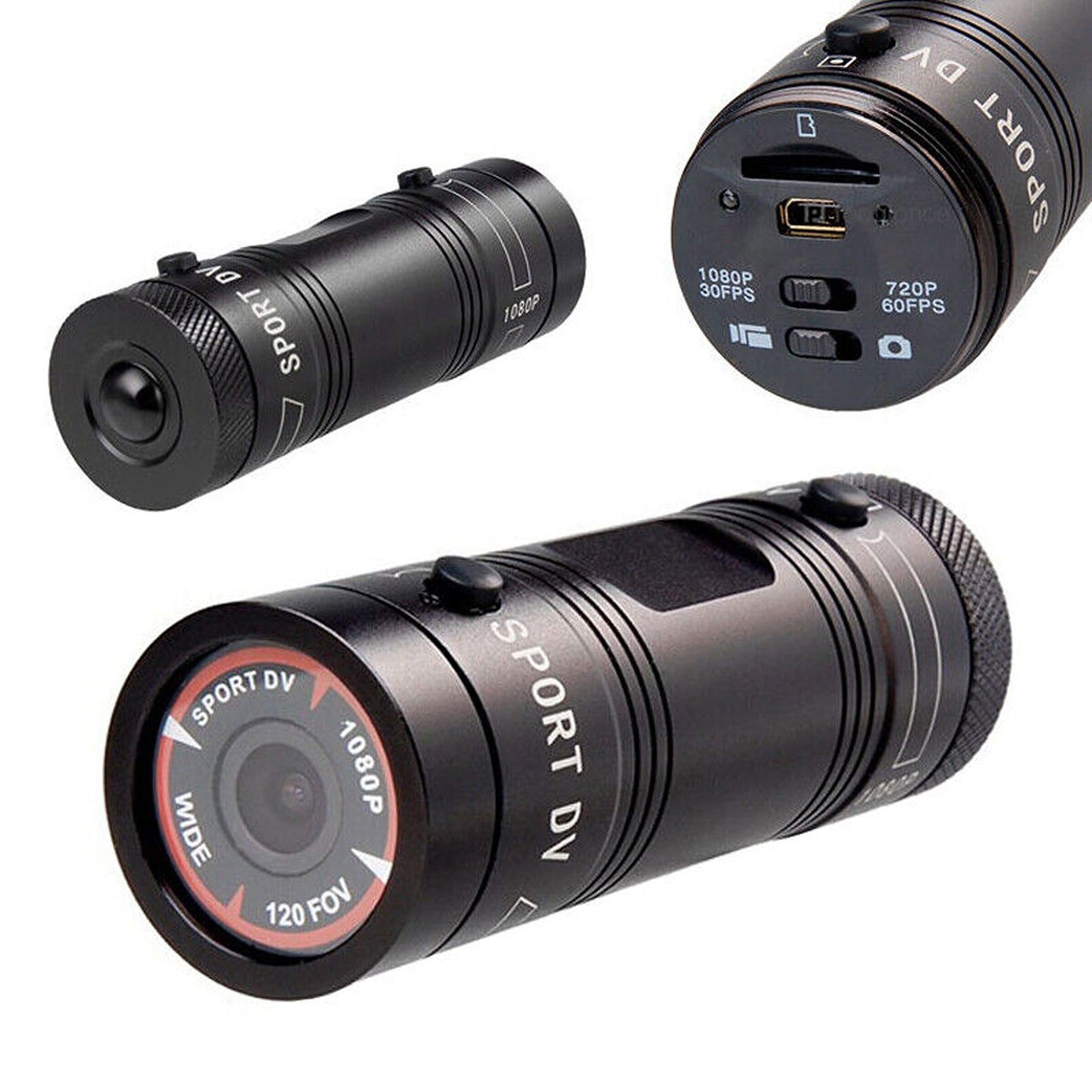 HD 1080P Action Sports Helmet Camera for Motorcycle and Bike Riding