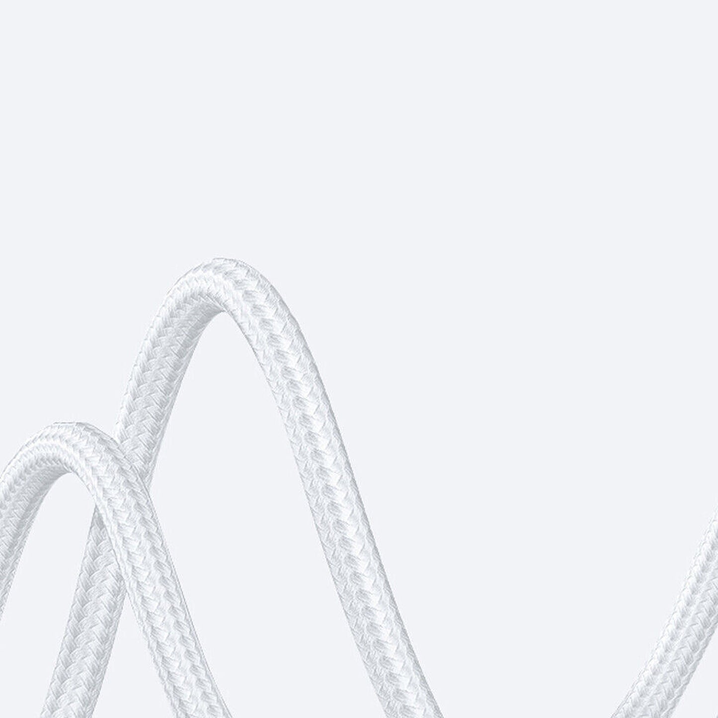 Silver Fast Charging Nylon Micro USB Cable for iOS iPhone